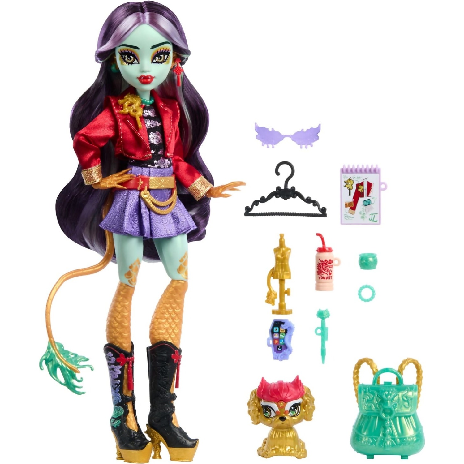 Monster High - Jinafire Long Fashion Doll & Accessories - Mattel - Image 3