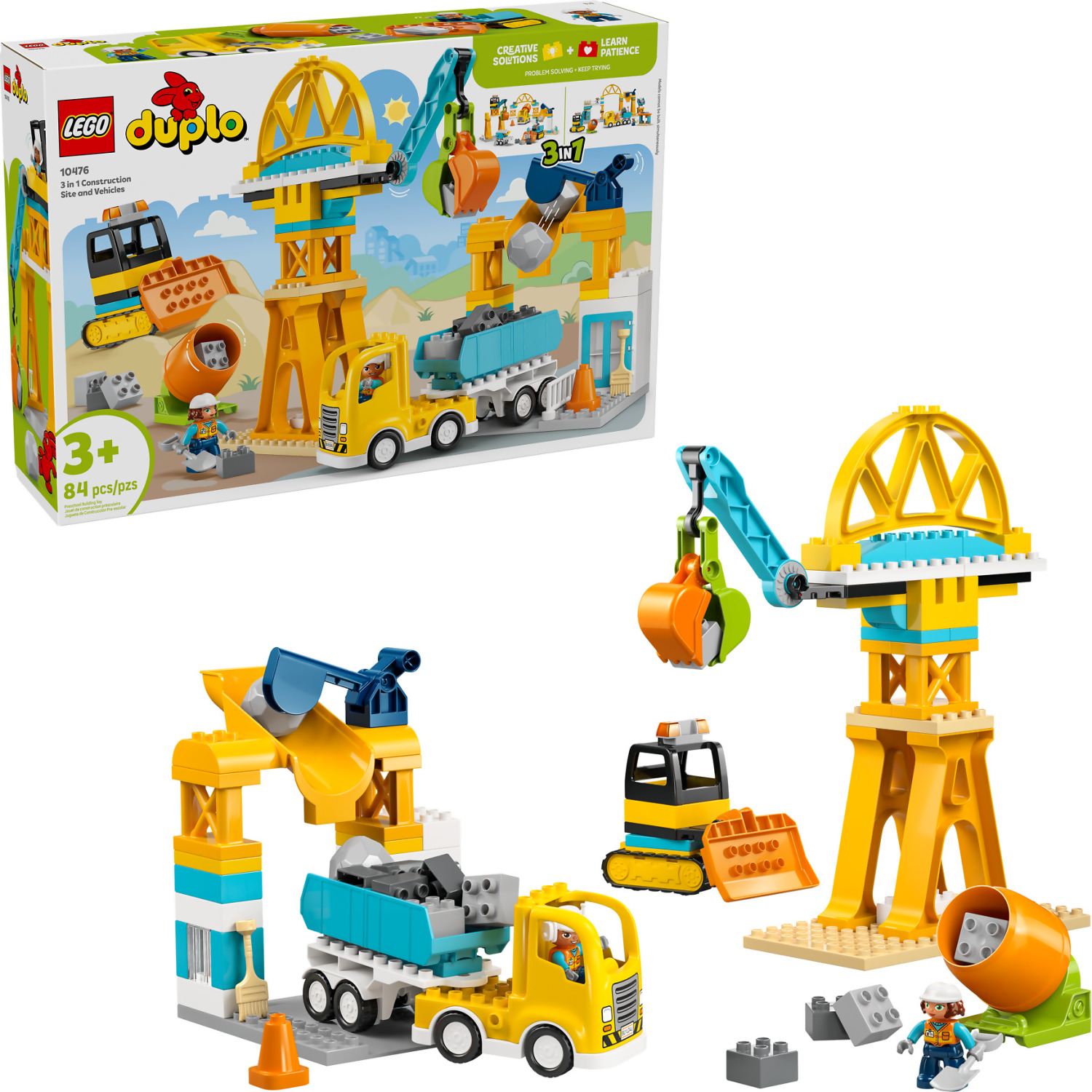 LEGO 10476 3 in 1 Construction Site and Vehicles - Duplo