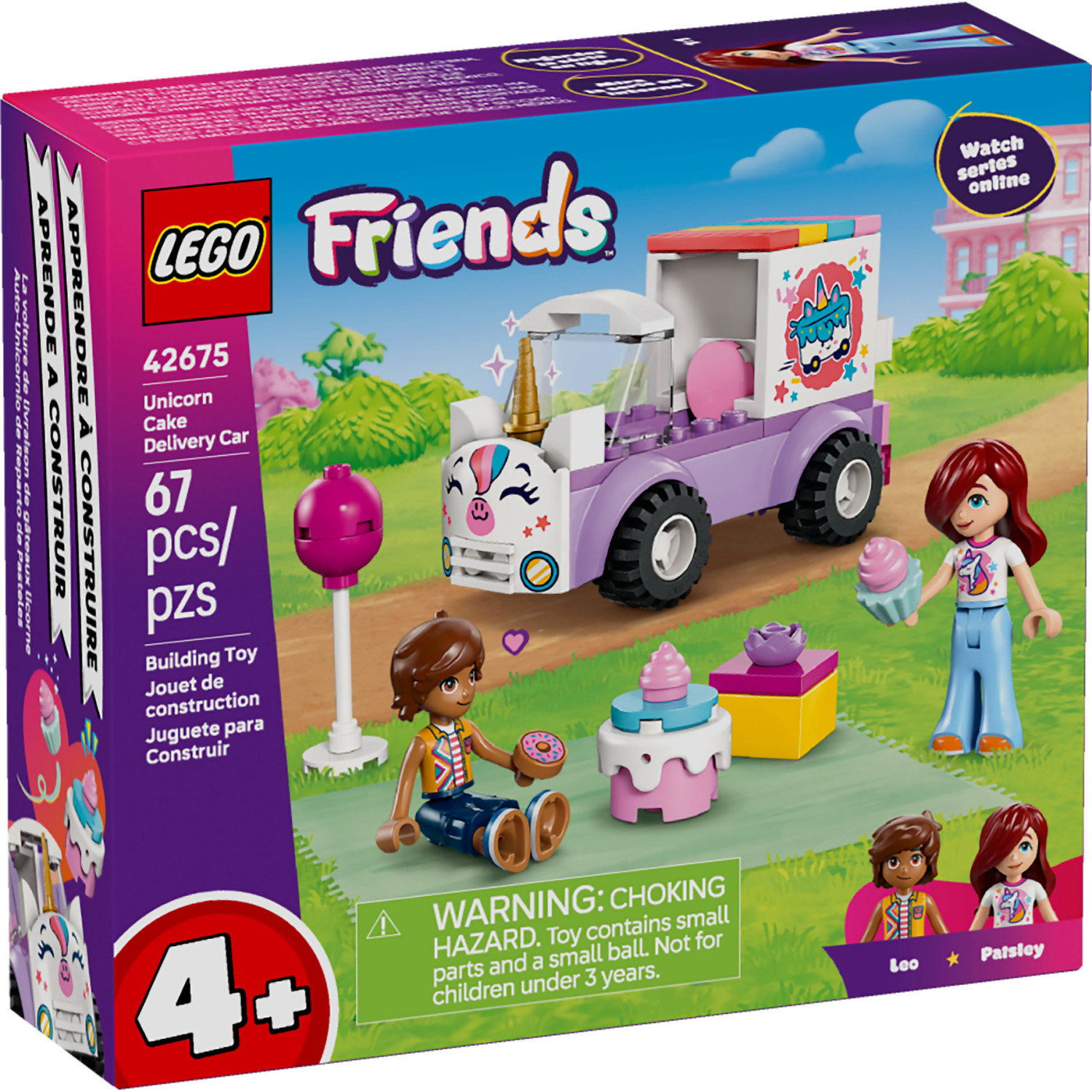 LEGO 42675 Unicorn Cake Delivery Car - Friends 4+
