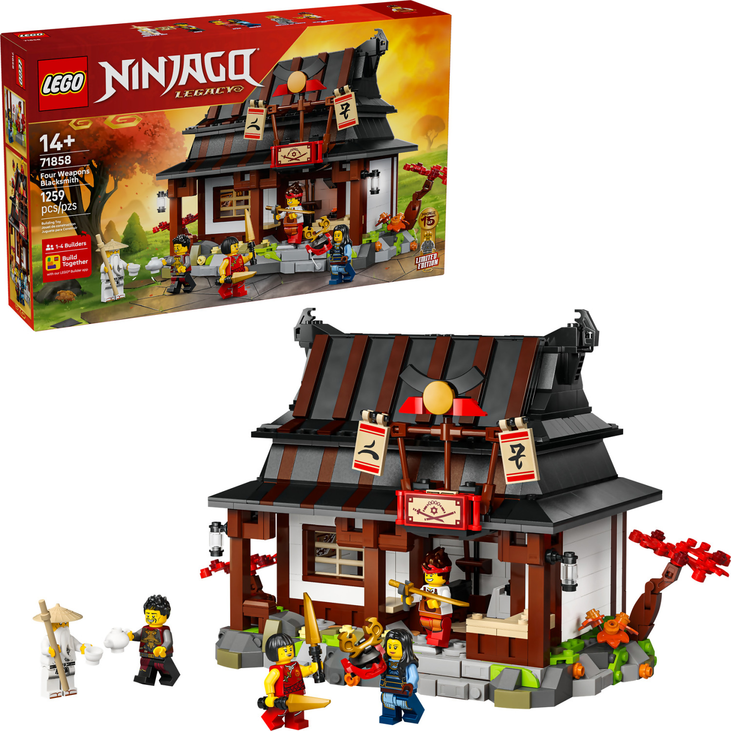 LEGO 71858 Four Weapons Blacksmith 15th Anniversary - Ninjago