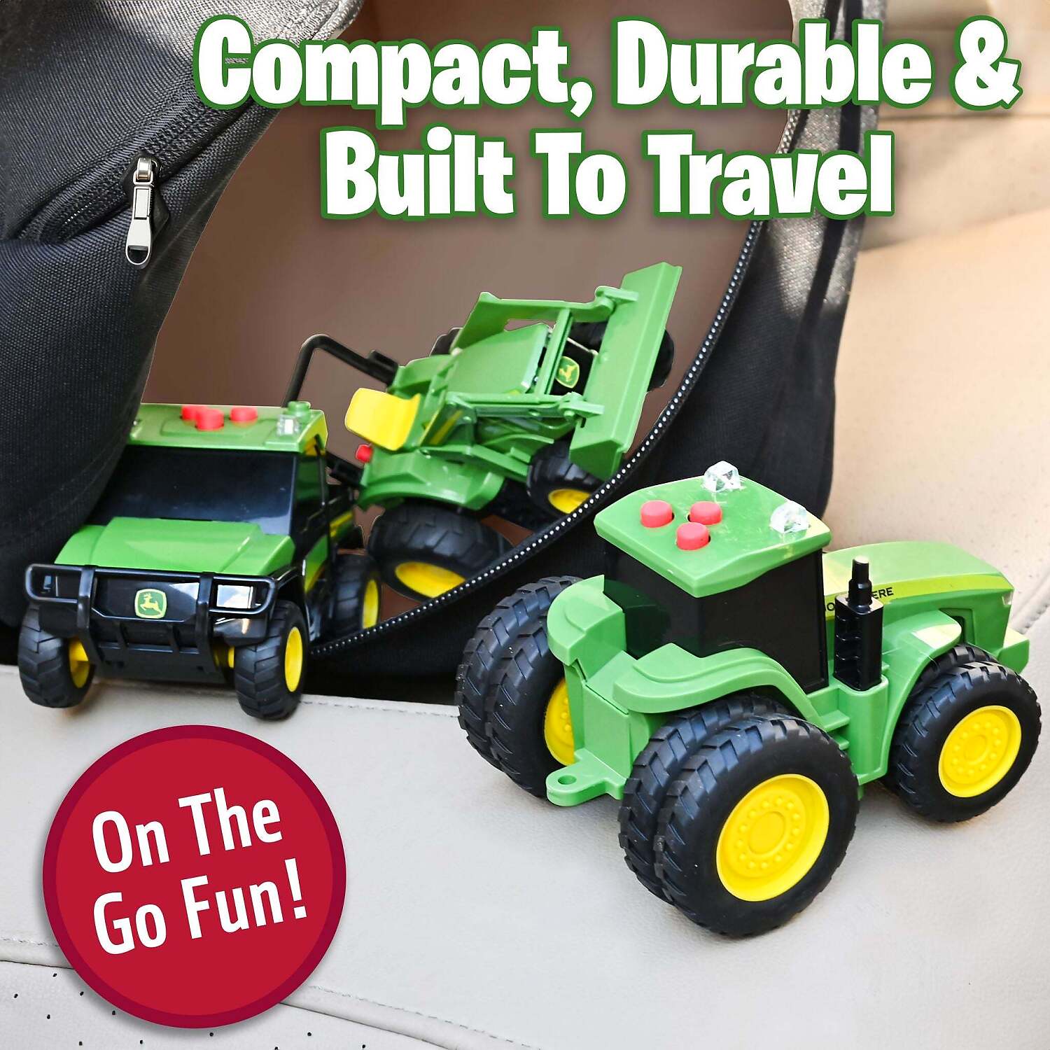 John Deere - Kids - Mini Farm Vehicles 3pk with Lights & Sounds! - Image 6