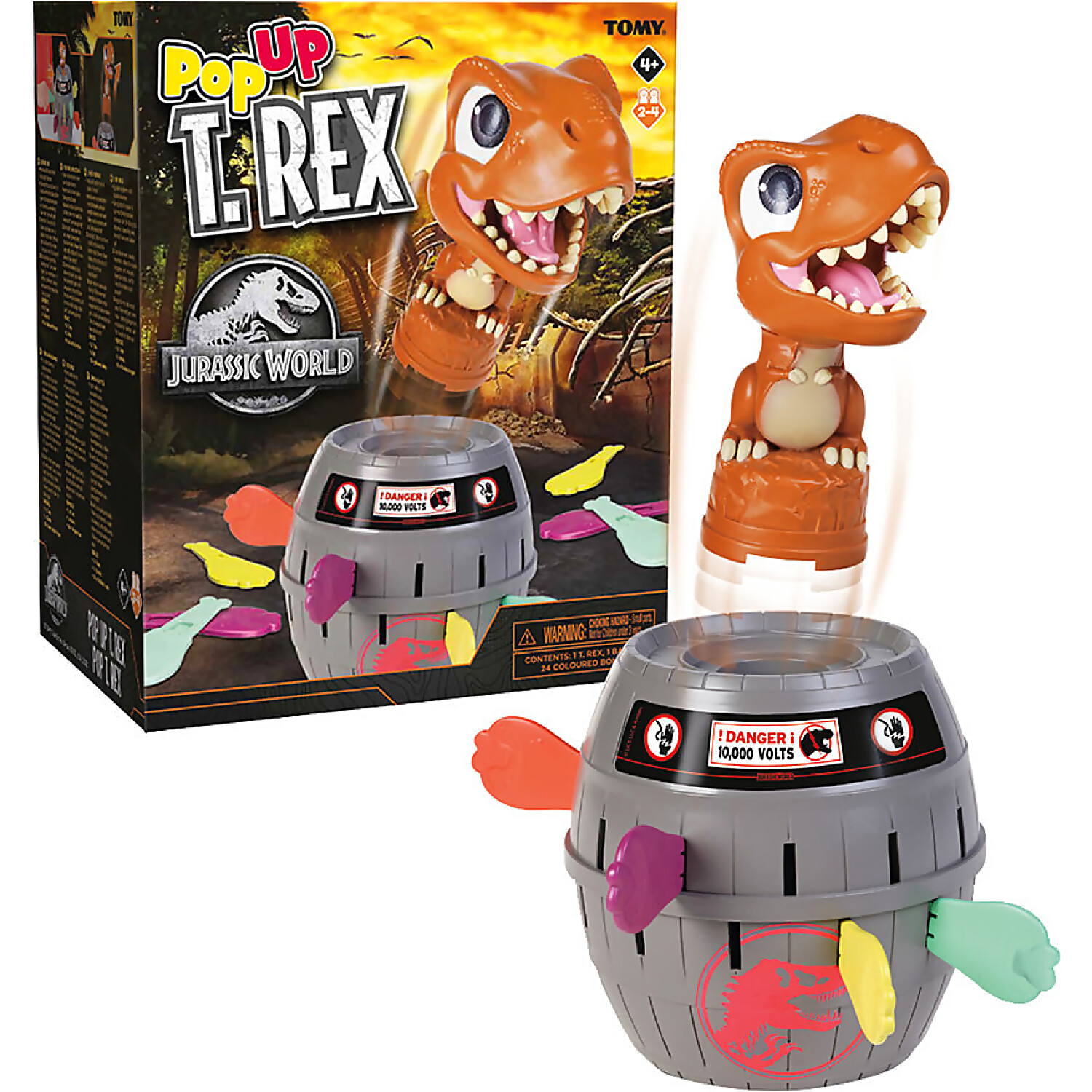 Tomy -  Games - Jurassic World Pop Up T.rex Game