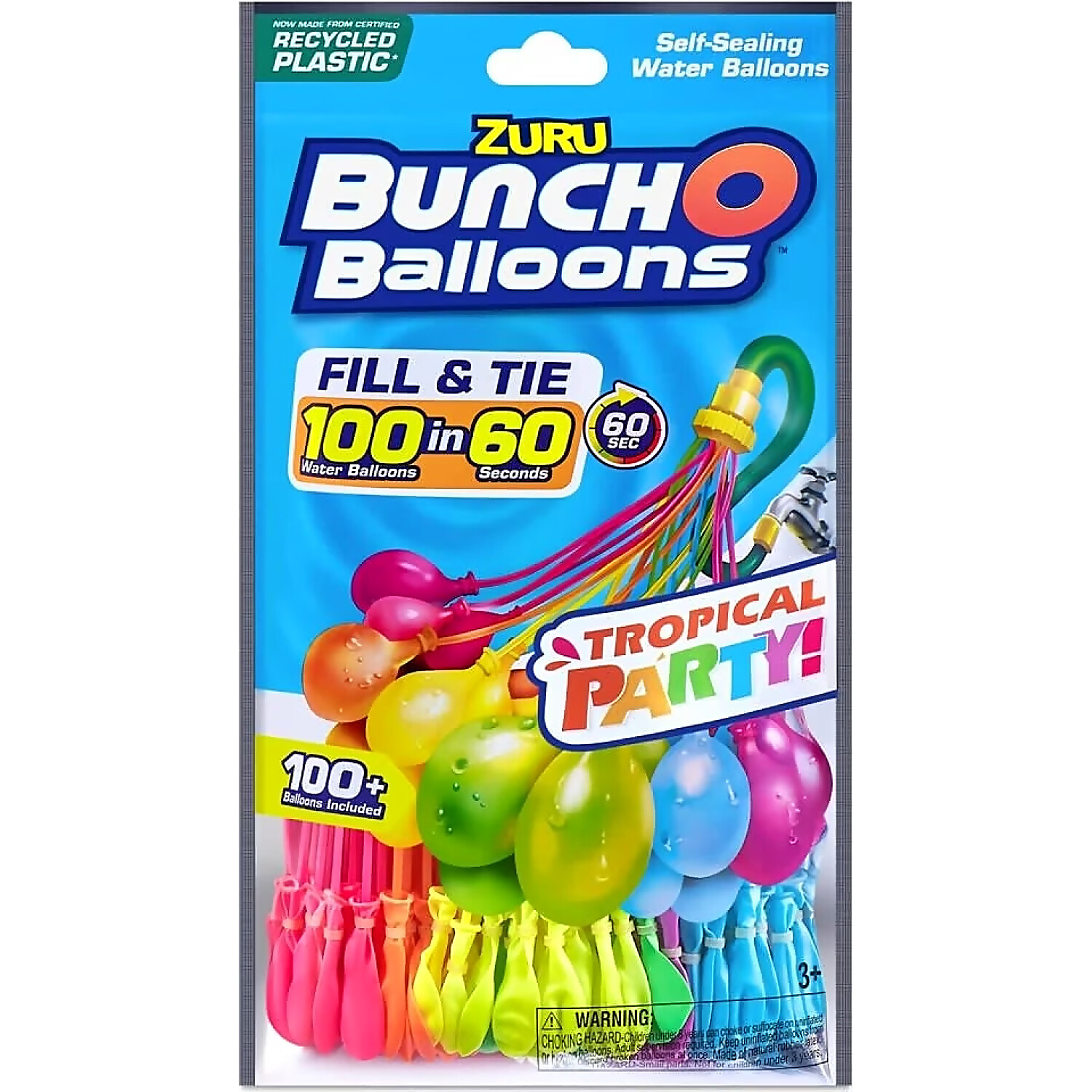 Zuru Bunch O Balloons - Tropical Party! Self-Sealing Water Balloons
