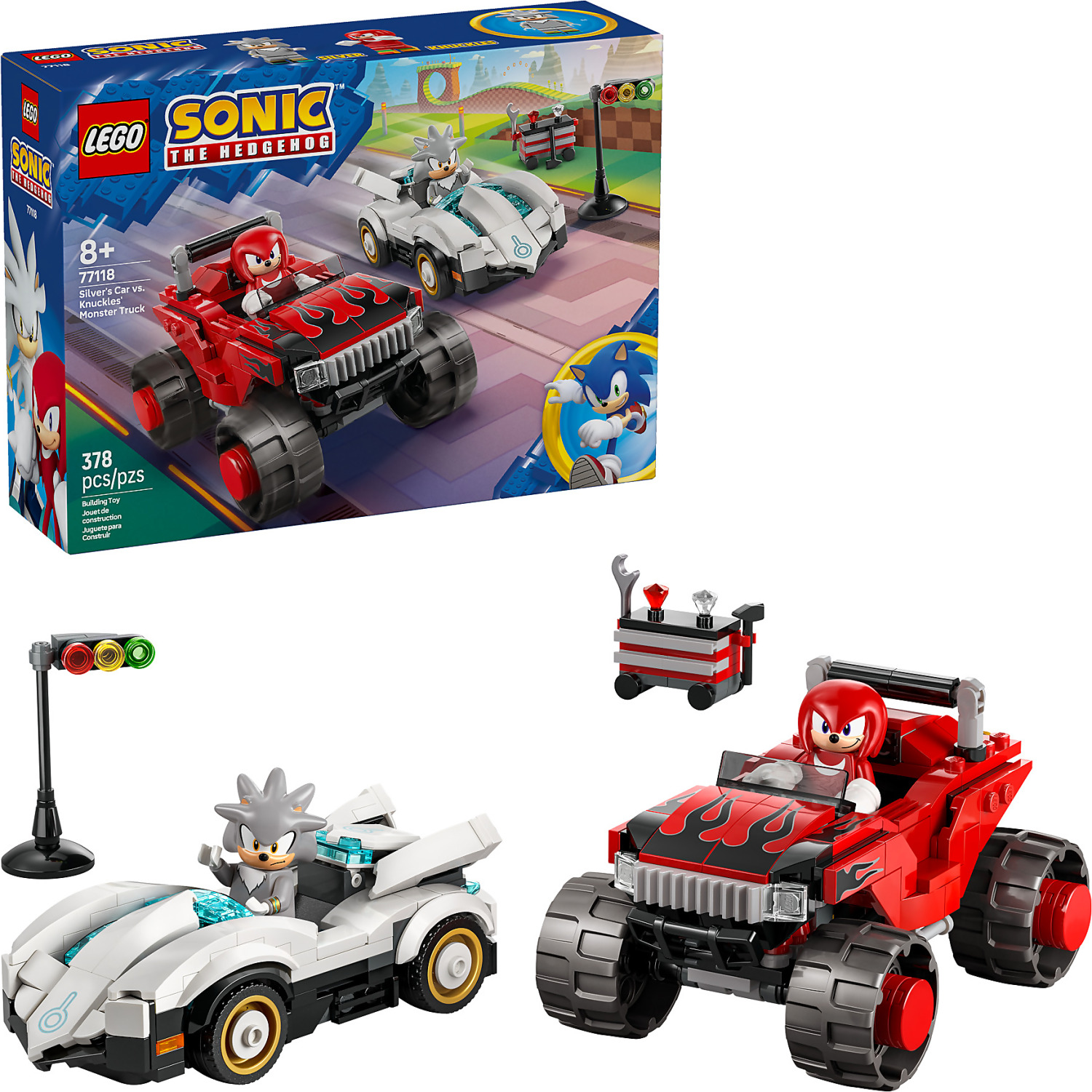 LEGO 77118 Silver's Car vs. Knuckles Monster Truck - Sonic the Hedgehog