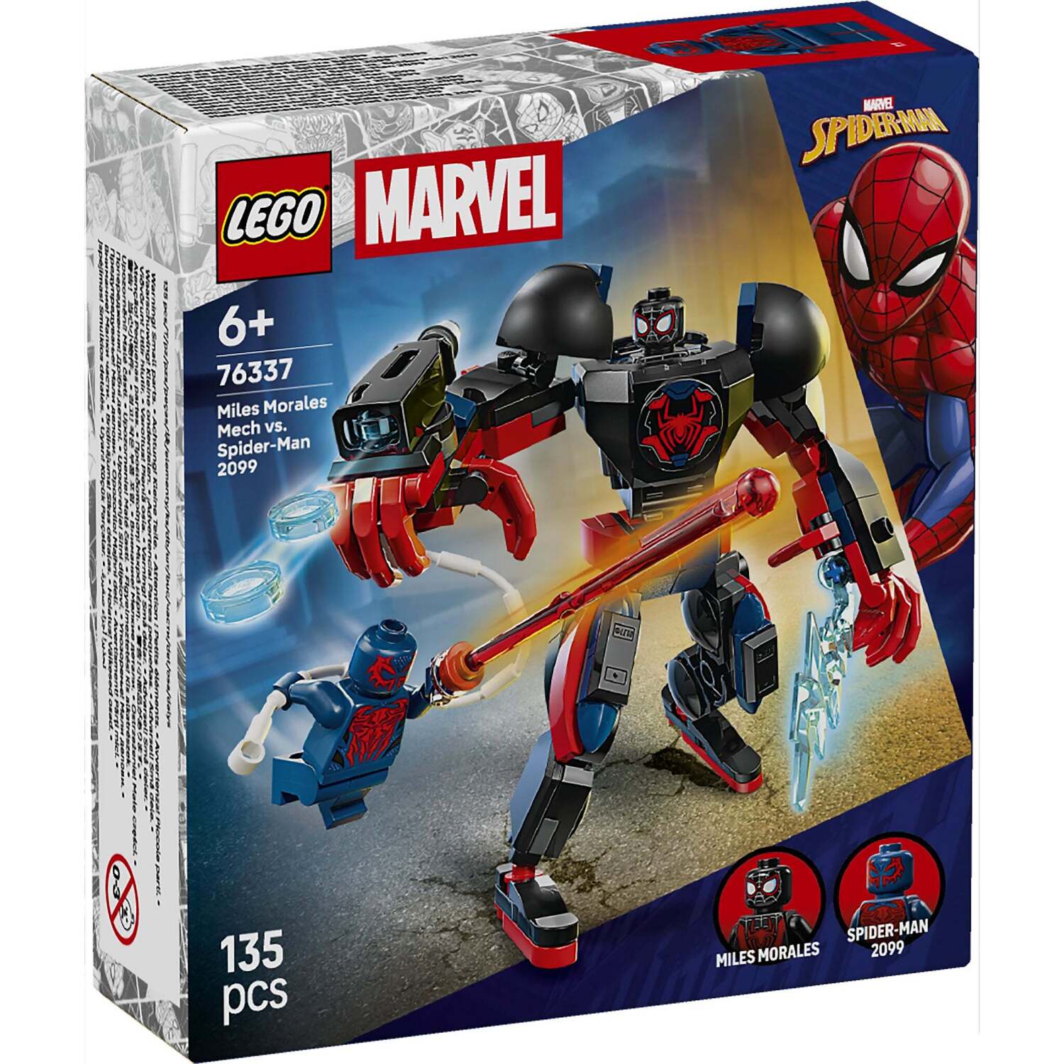 LEGO 76337 Miles Morales Mech vs. Spider-Man 2099 - Marvel Super Heroes - Image 2