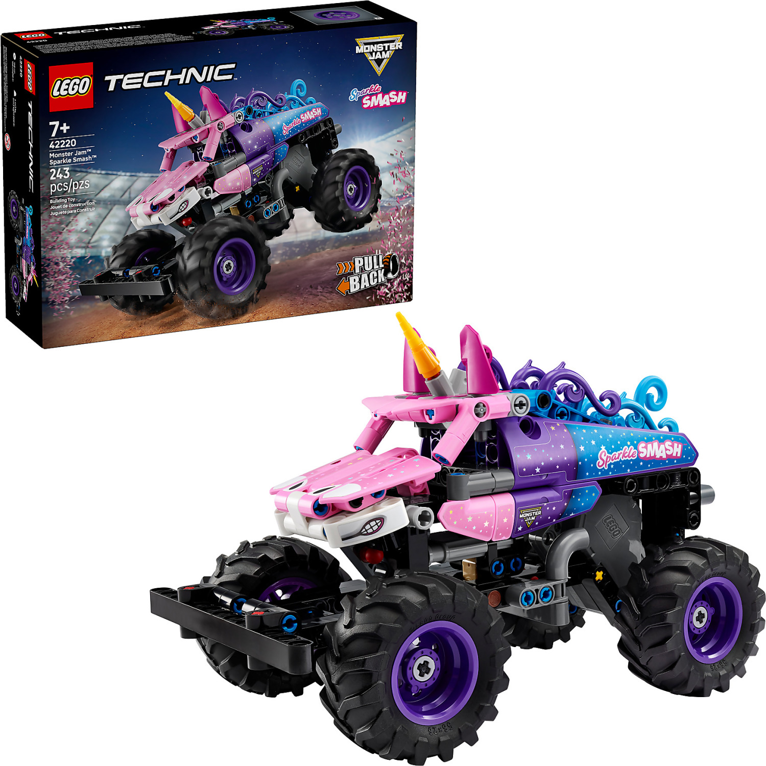 LEGO 42220 Monster Jam™ Sparkle Smash™ Pull-Back - Technic
