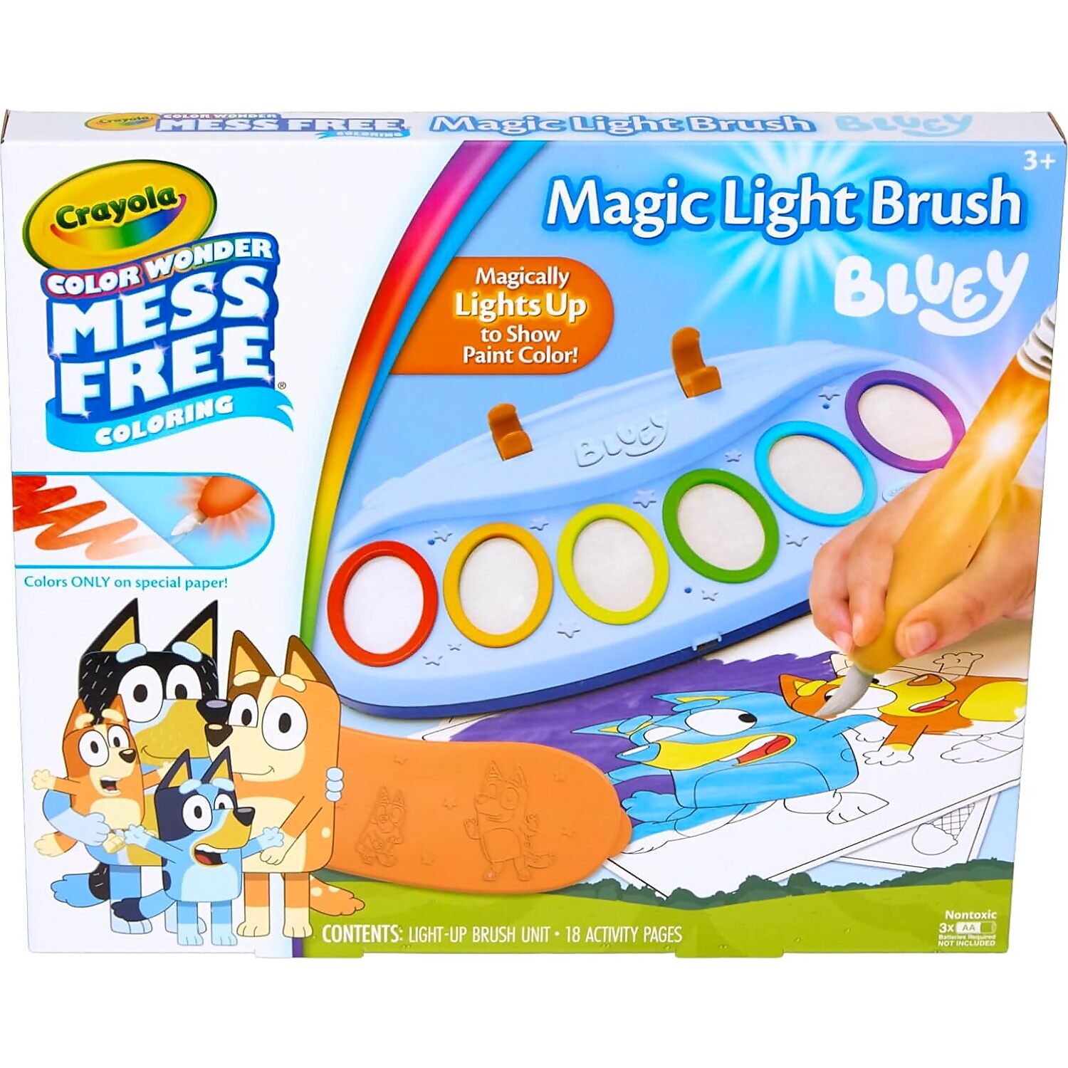 Crayola - Bluey Color Wonder Magic Light Brush