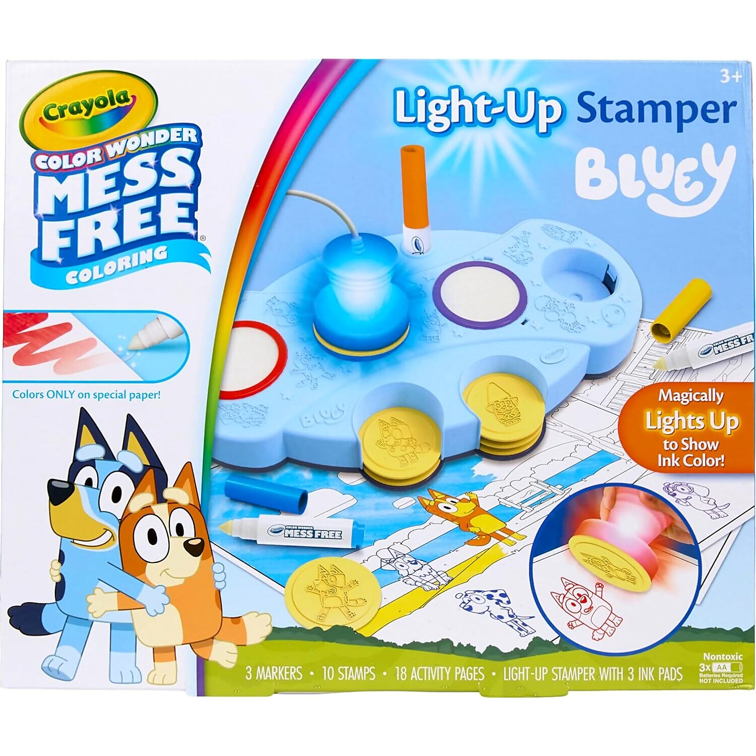 Crayola - Bluey Color Wonder Mess Free Light-Up Stamper