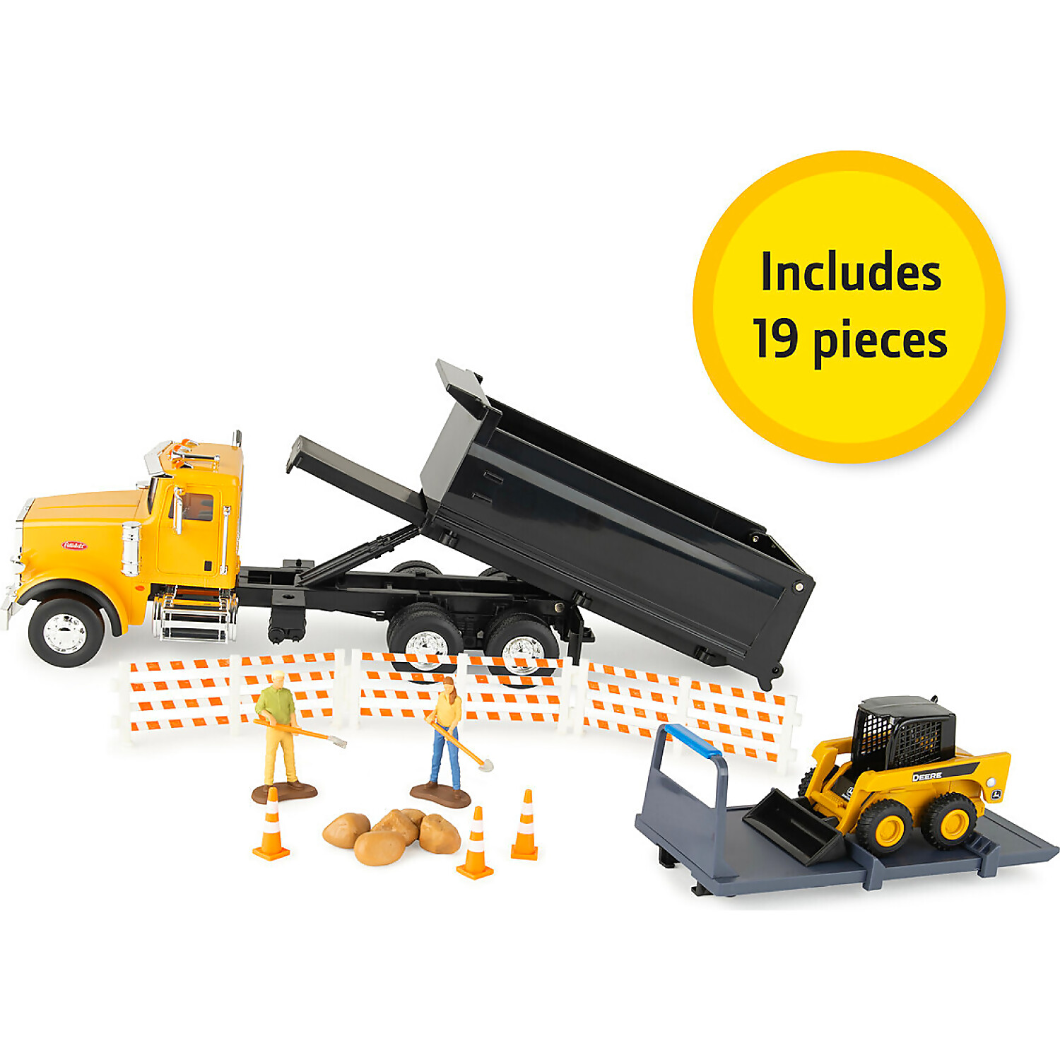 TOMY - 1:32 Scale John Deere Switch N Load™ Construction Playset 19 Piece Toy Set - Image 5