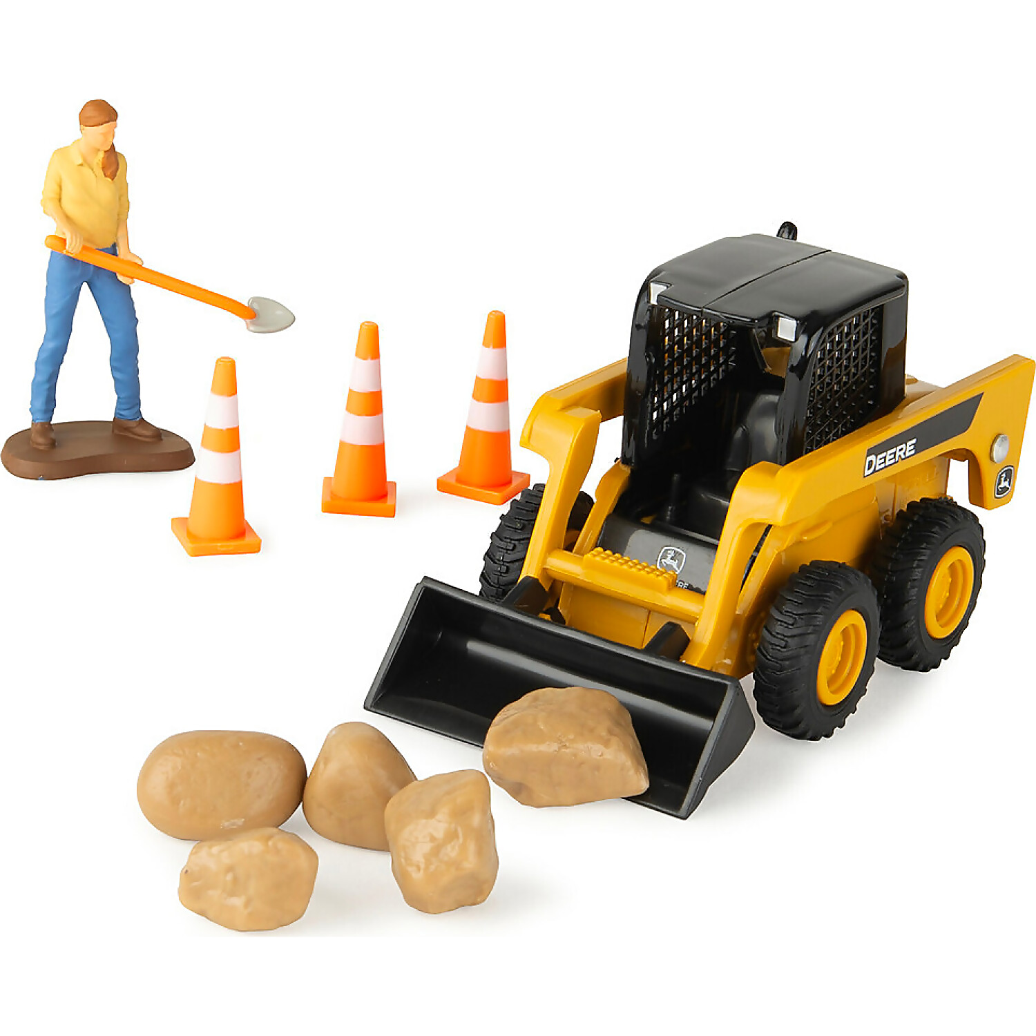 TOMY - 1:32 Scale John Deere Switch N Load™ Construction Playset 19 Piece Toy Set - Image 6