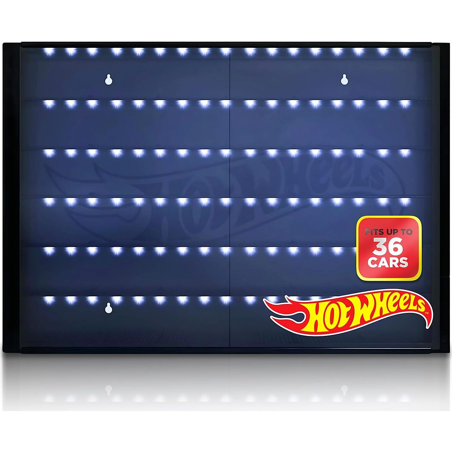 The Brand Licensing Group - Hot Wheels 36 Car LED Display Case (cars pictured on box not included)