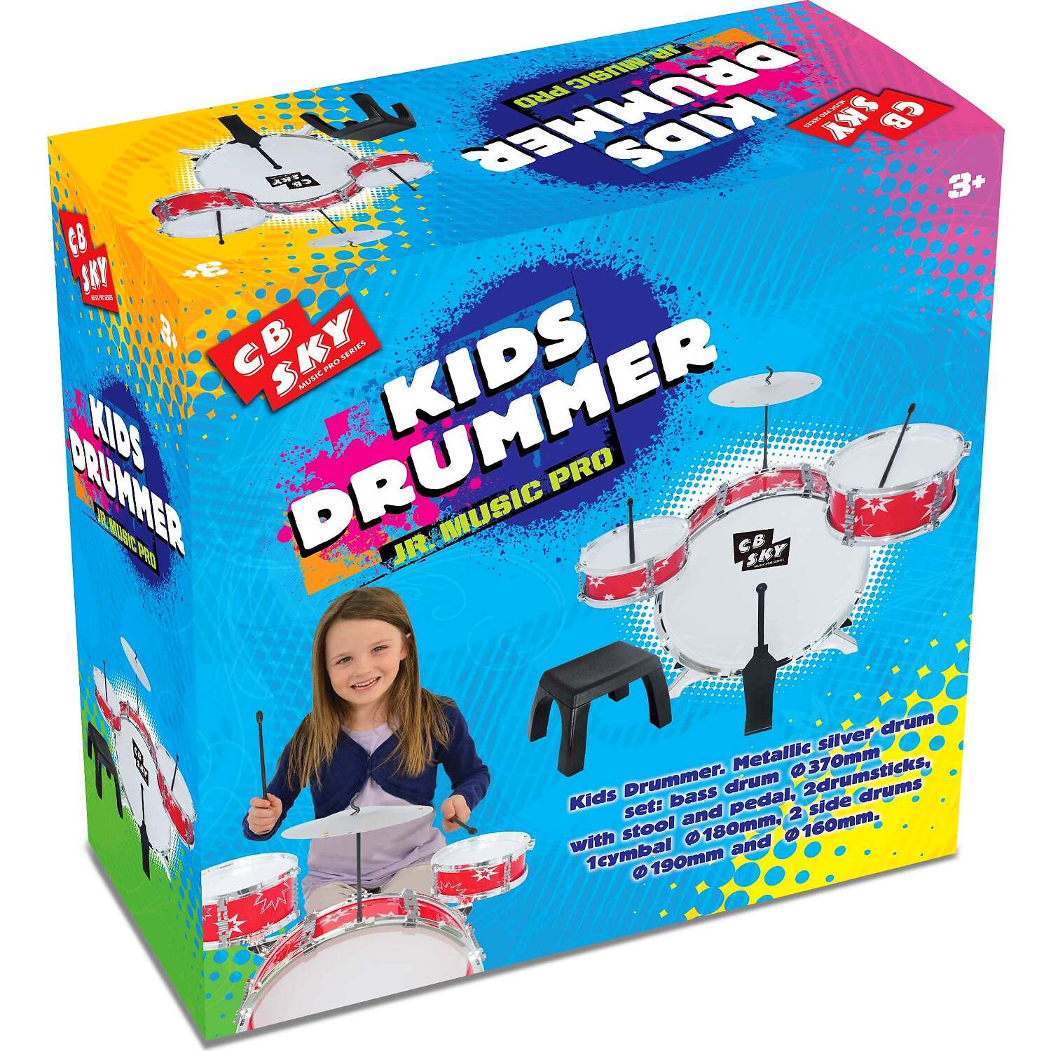 CB Sky - Kids Drummer Drum Kit JR. Music Pro Toy