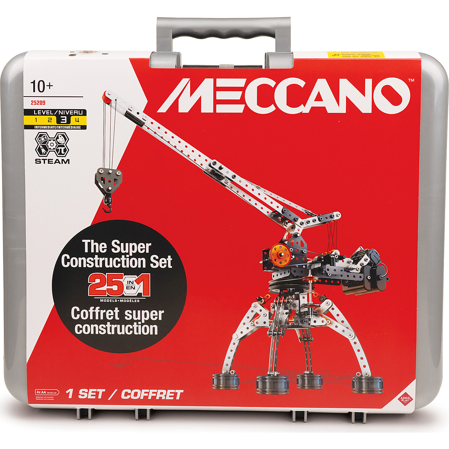 Meccano - 25-in-1 Super Construction Set Motorized Vehicle Building Set