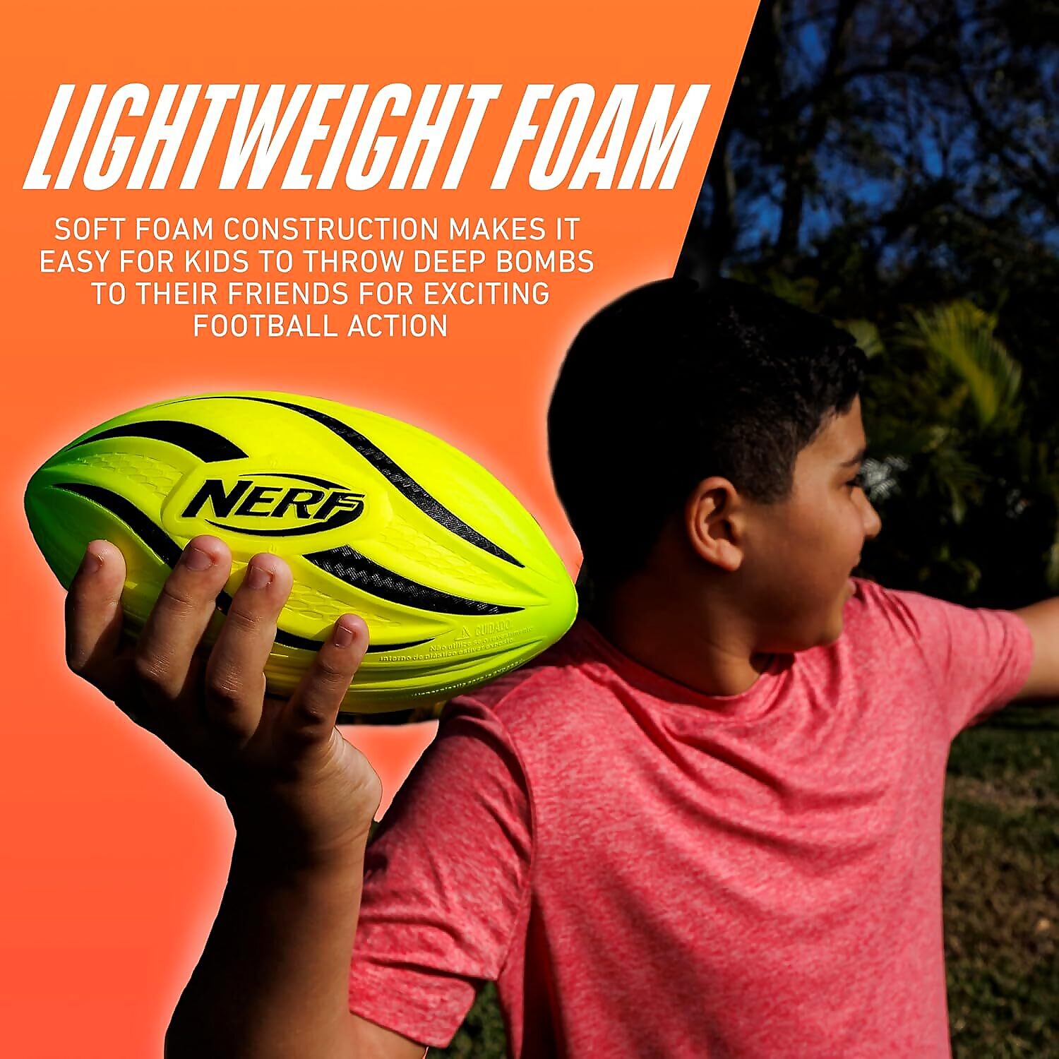 Nerf - Lightstrike Mini Foam Football 8.5-Inch - LED - Hasbro - Image 3