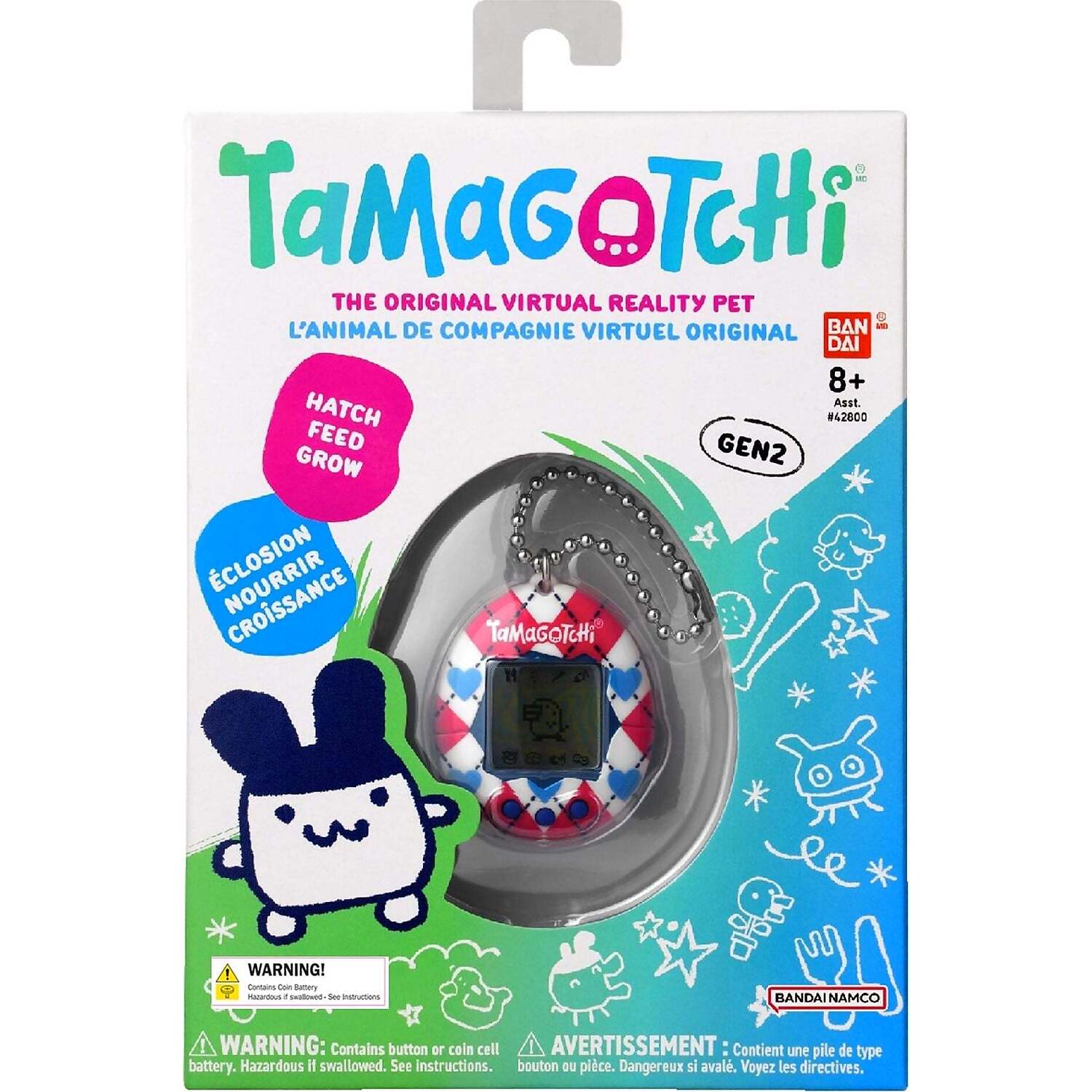 Tamagotchi - Original Virtual Reality Pet - Argyle Heart Gen2
