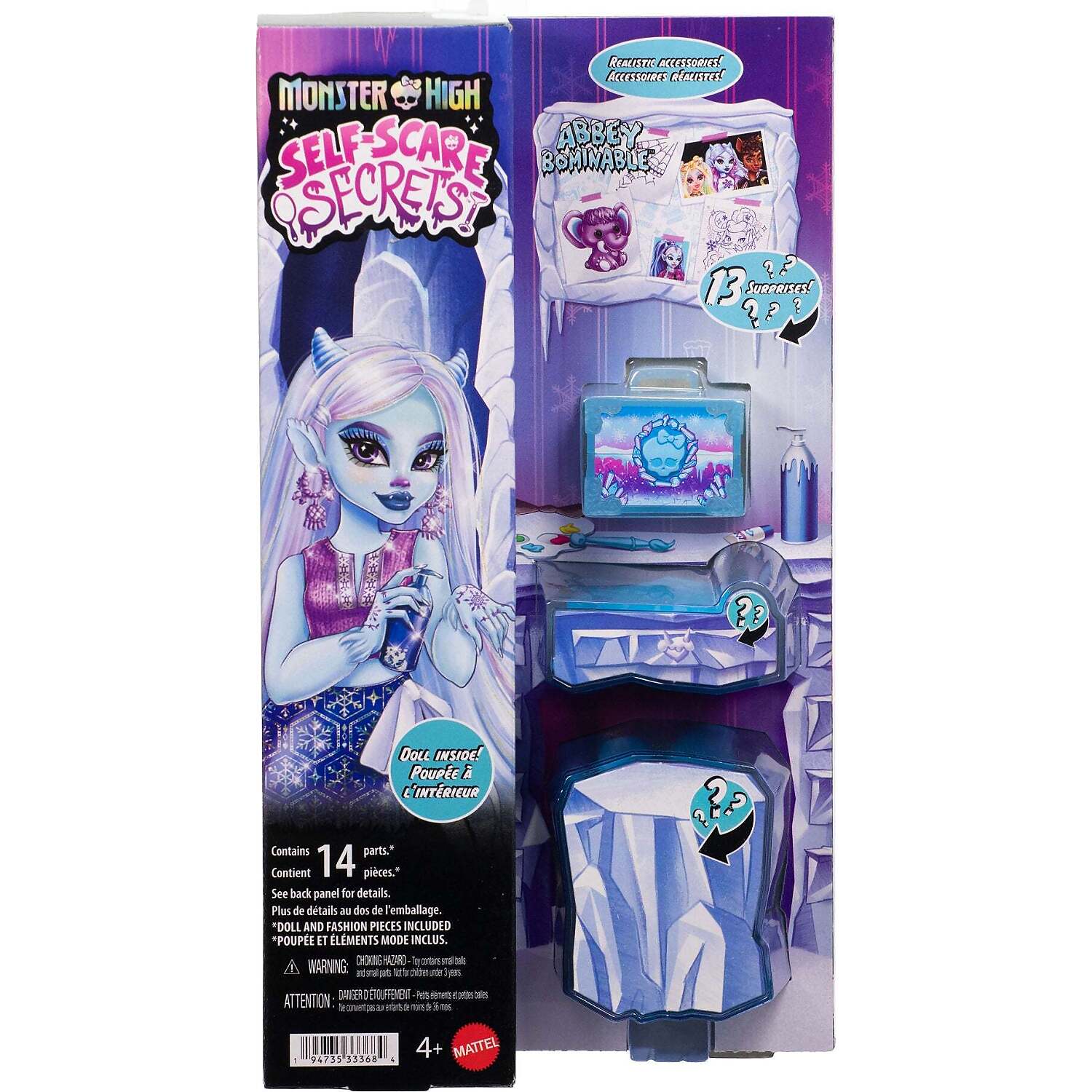 Monster High - Self-Scare Secrets Abbey Bominable Fashion Doll with 13 Surprises - Mattel