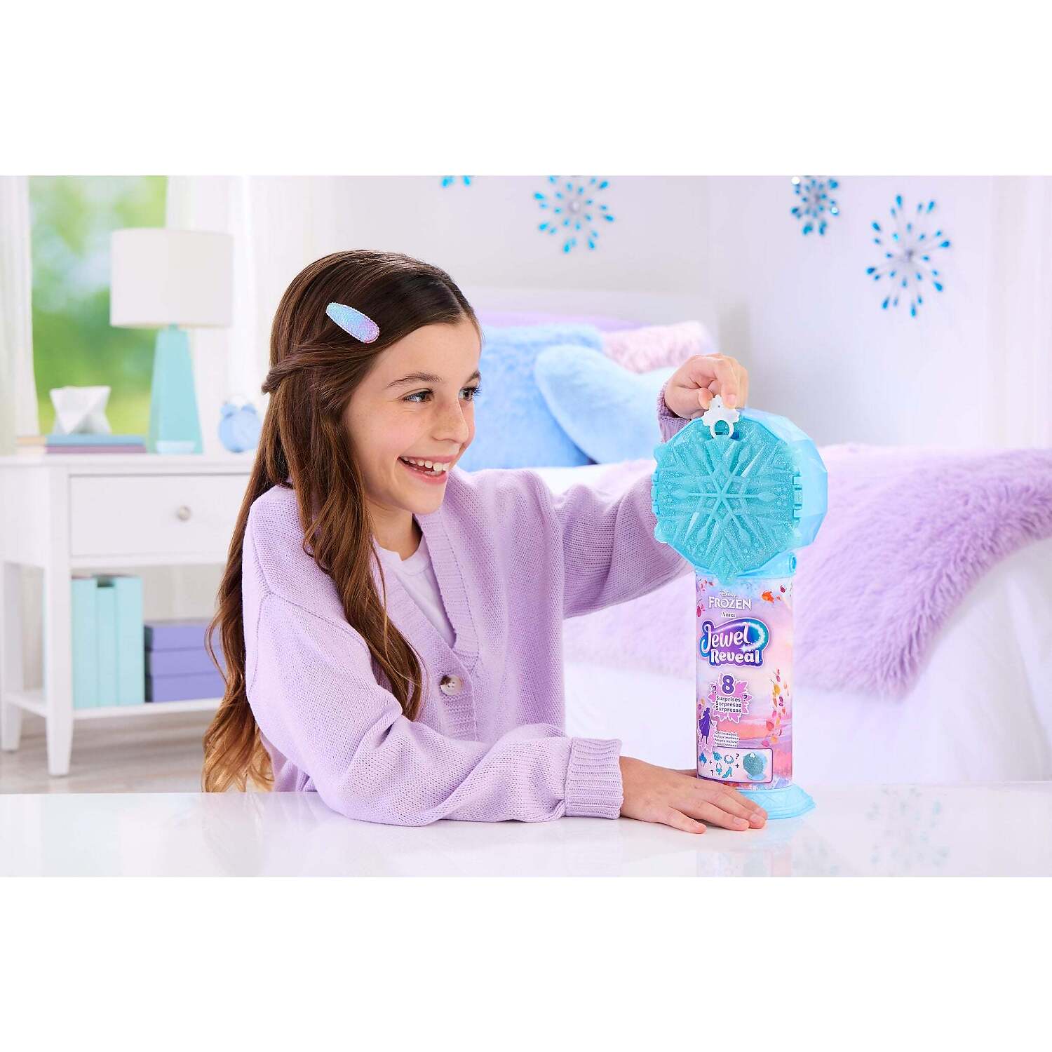 Disney - Frozen - Jewel Reveal Elsa Fashion Doll with 8 Surprises - Mattel - Image 8