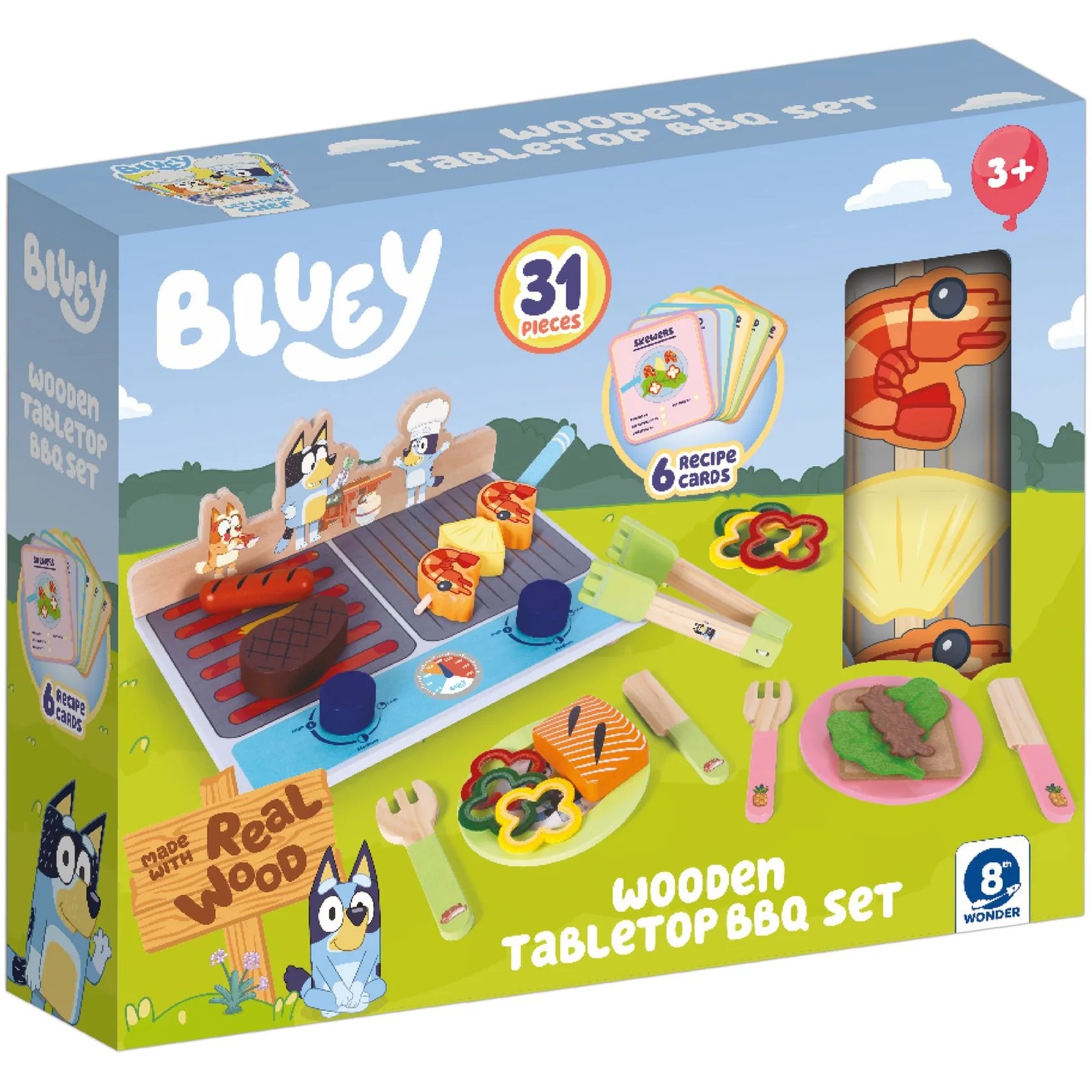 Bluey - Wooden Tabletop BBQ Playset