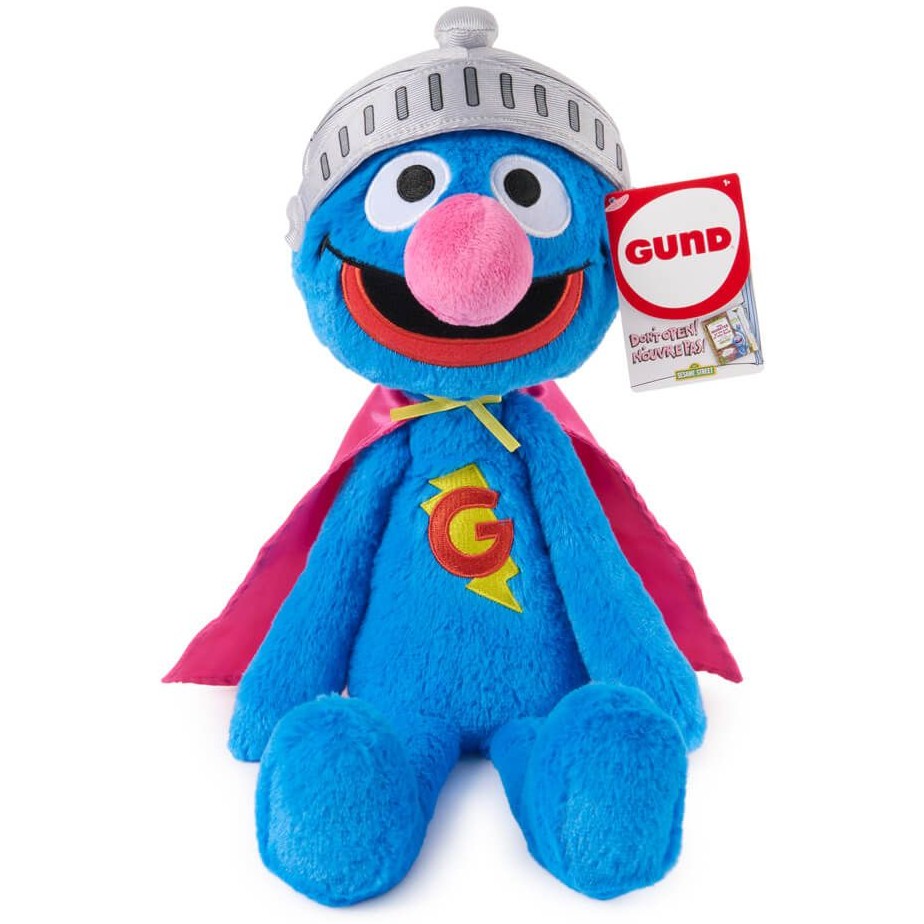 Sesame Street - x GUND Toothpick: Super Grover Plush 40cm - Jasnor
