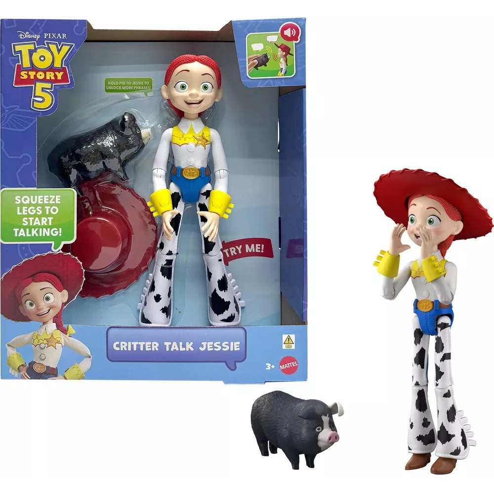 Disney -  And Pixar - Toy Story 5 Critter Talk Jessie 12 Inch Action Figure Toy & JD Pig - Mattel
