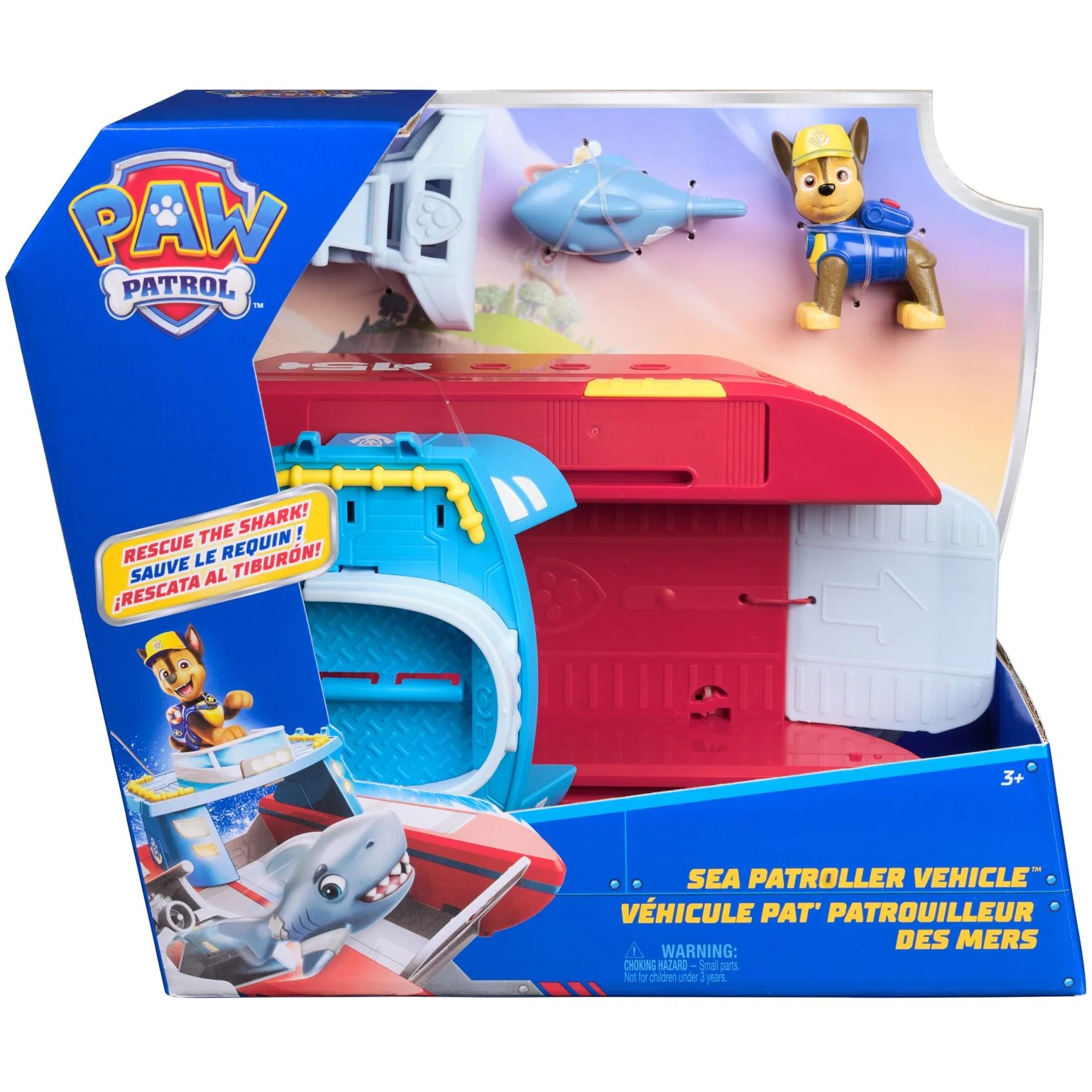 Paw Patrol - Sea Patroller Vehicle with Chase Figure