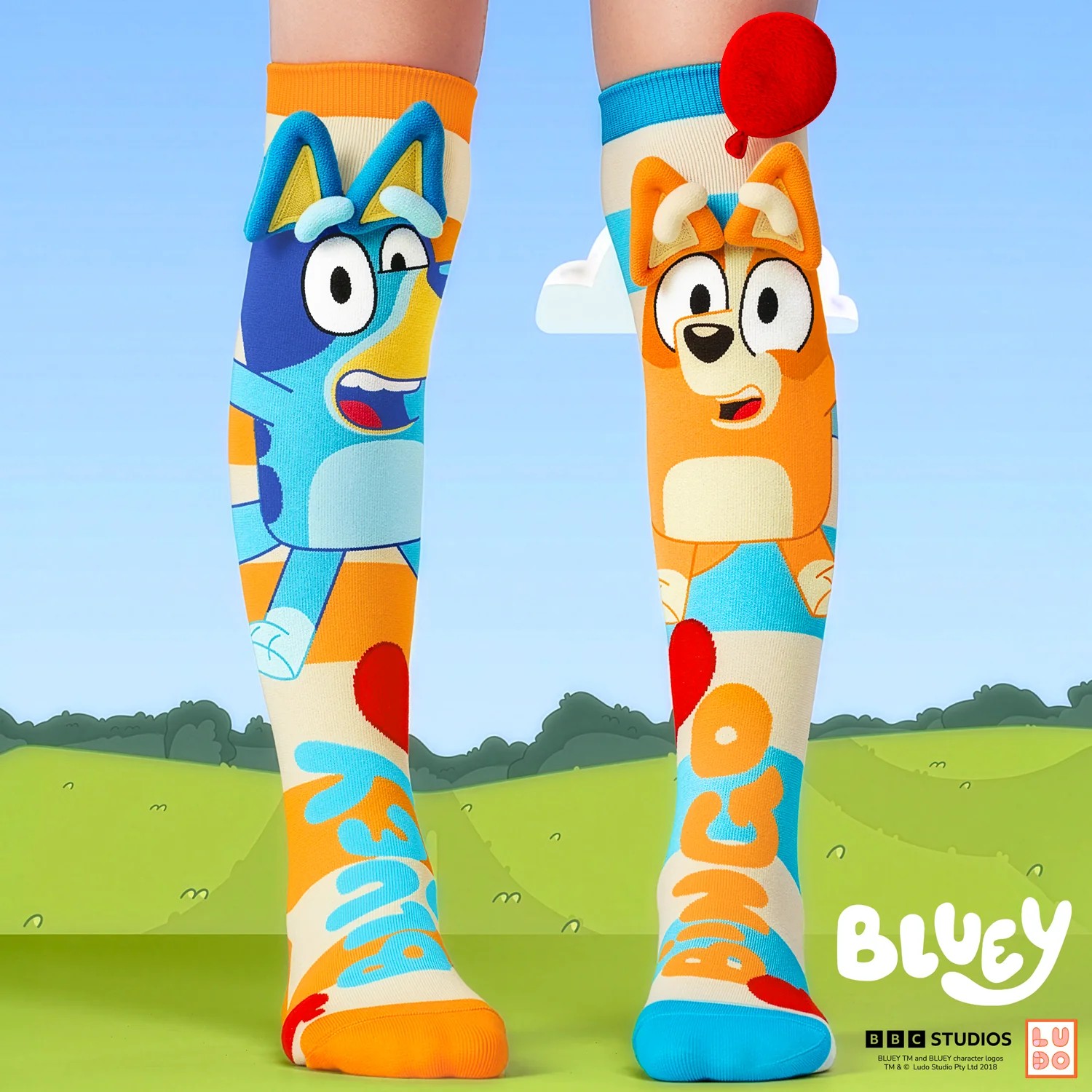 Madmia - Bluey Socks Toddler Age 3-5y