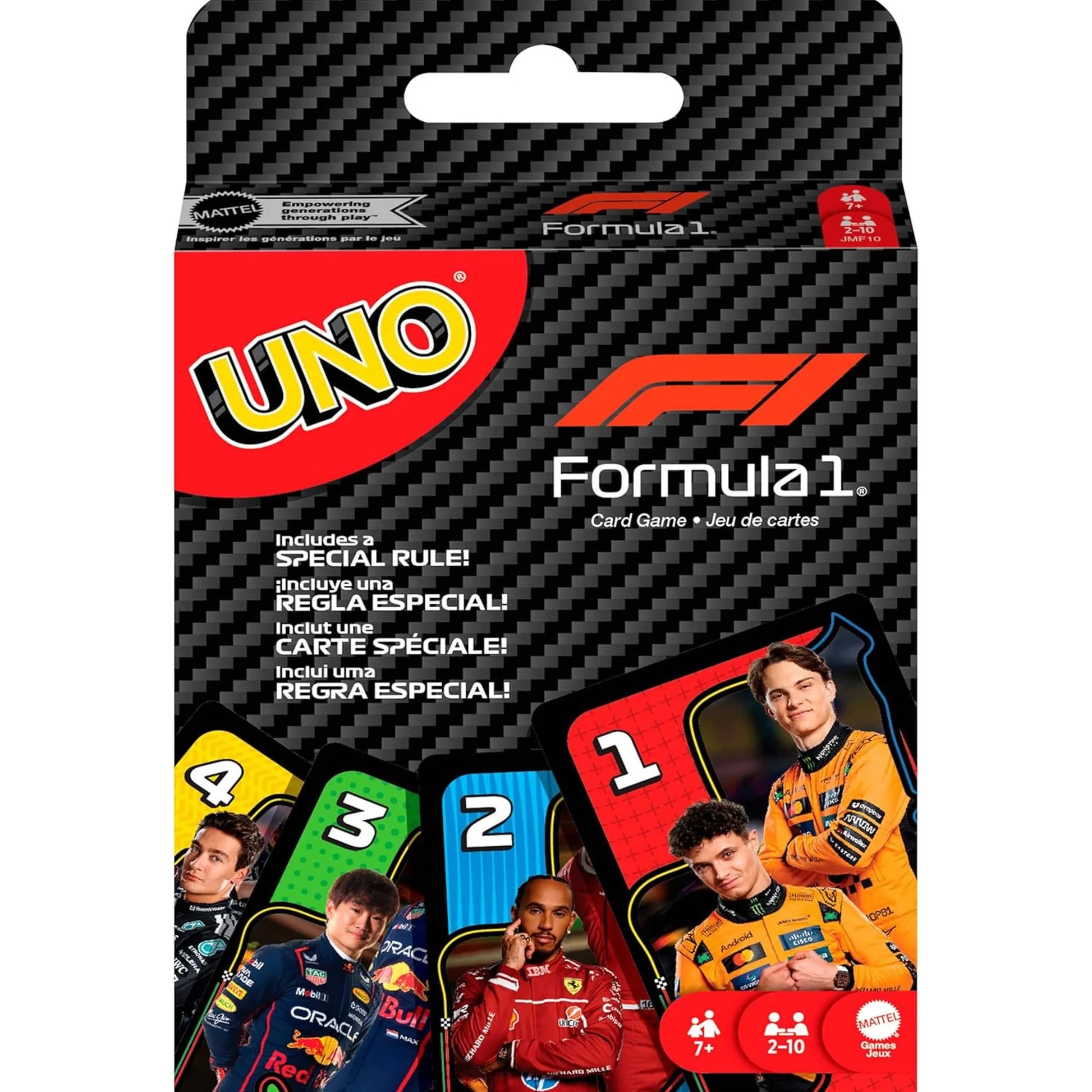 UNO - Formula 1 Race Card Game - Mattel