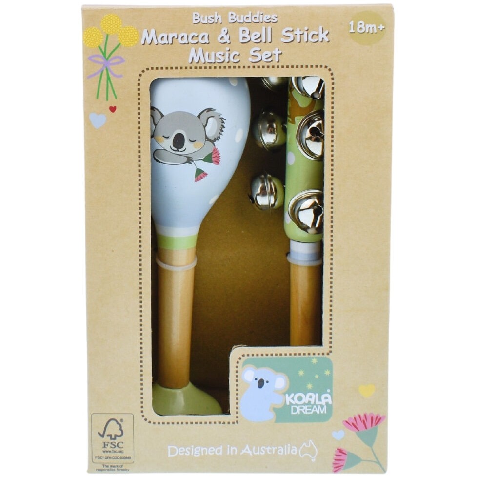 Koala Dream - Bush Buddies Australian Animals Maraca & Bell Stick Set - Image 5