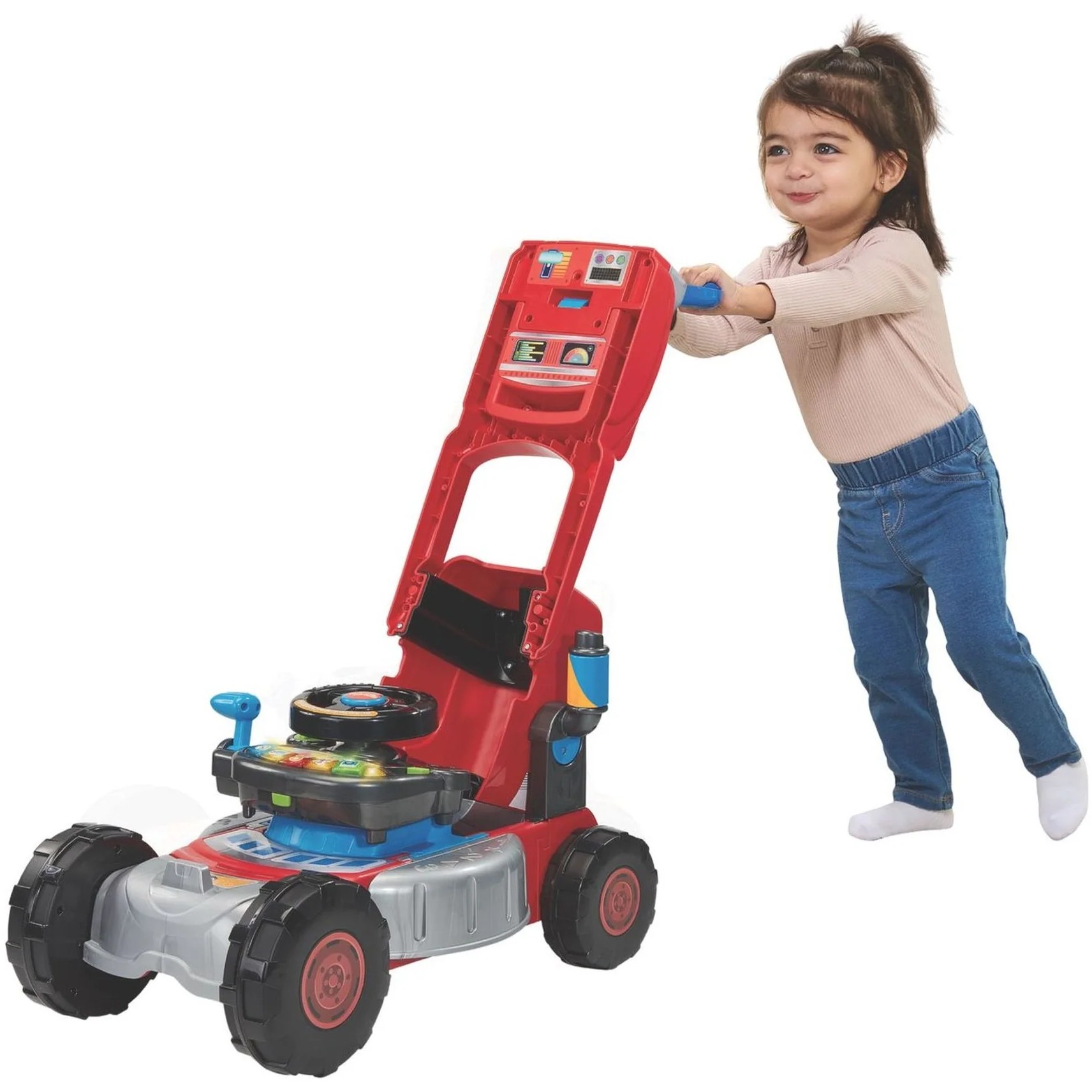 VTech - 3-in-1 Mow & Grow Tractor - Red - Image 4