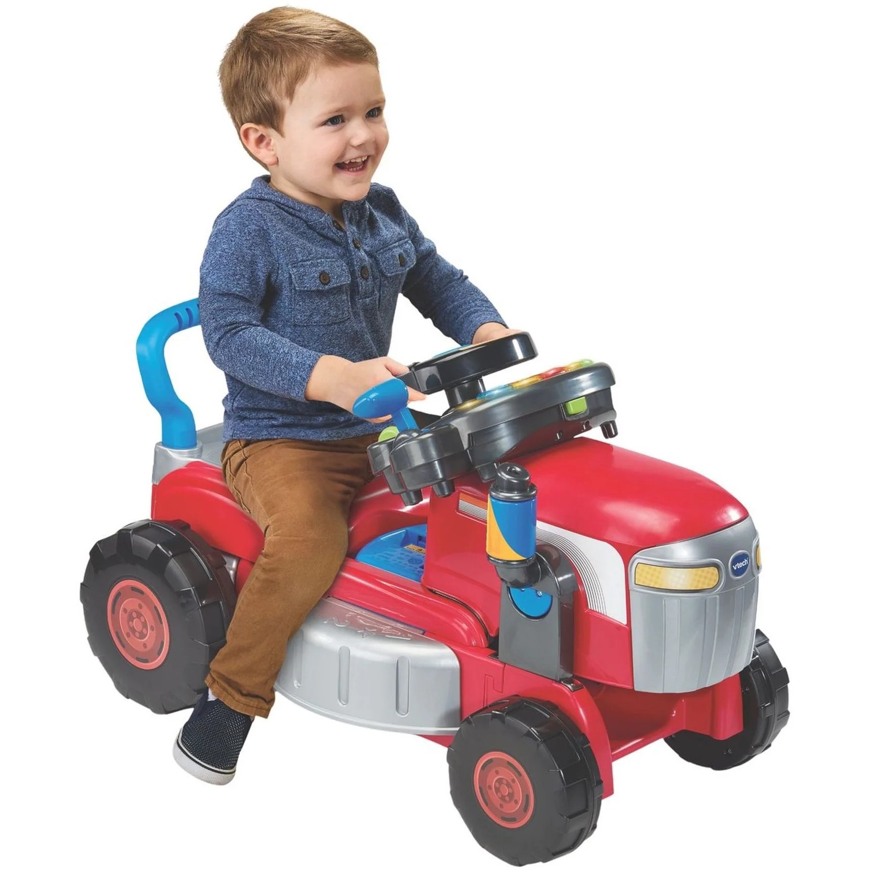 VTech - 3-in-1 Mow & Grow Tractor - Red - Image 5