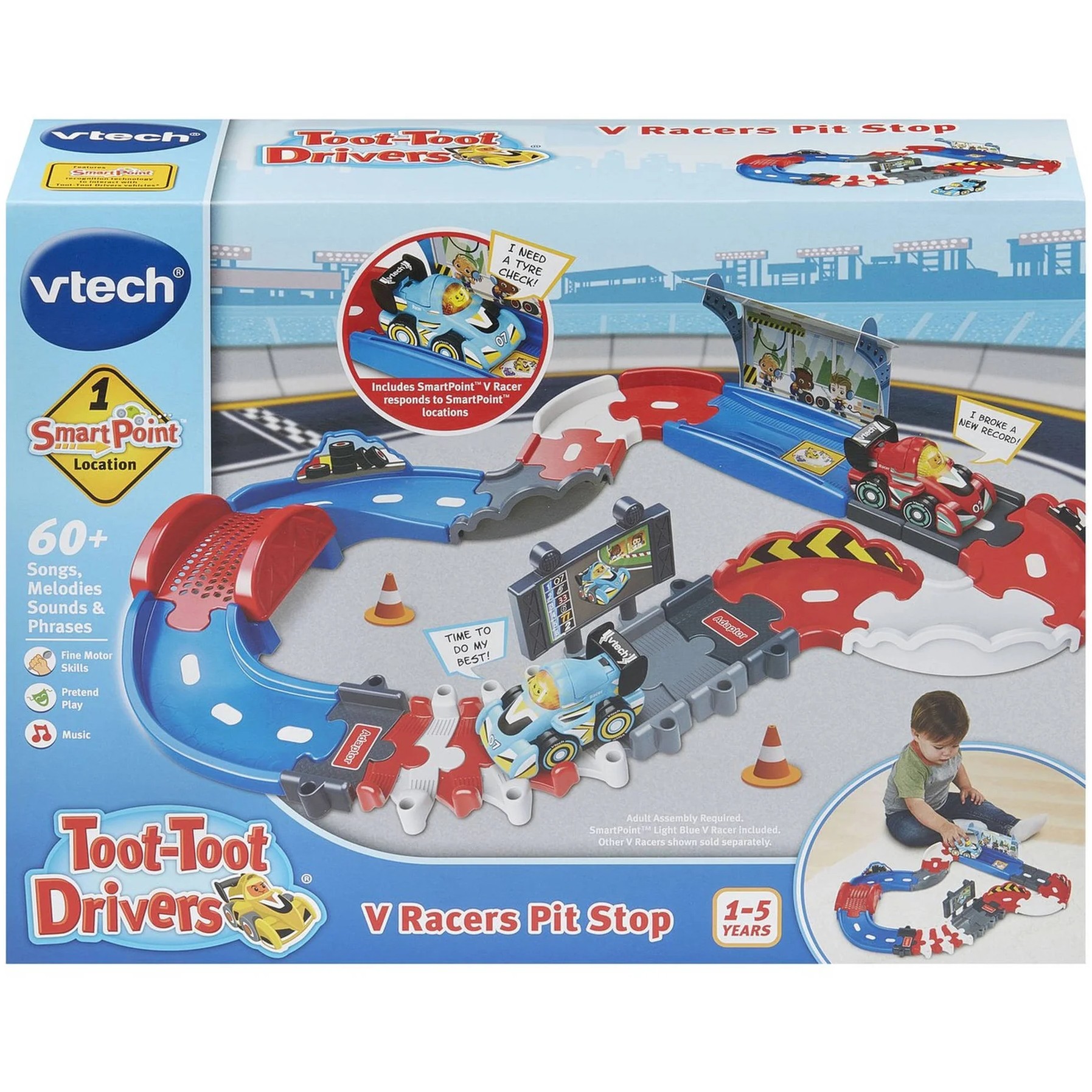 Vtech - Toot-Toot Drivers V Racers Pit Stop Playset