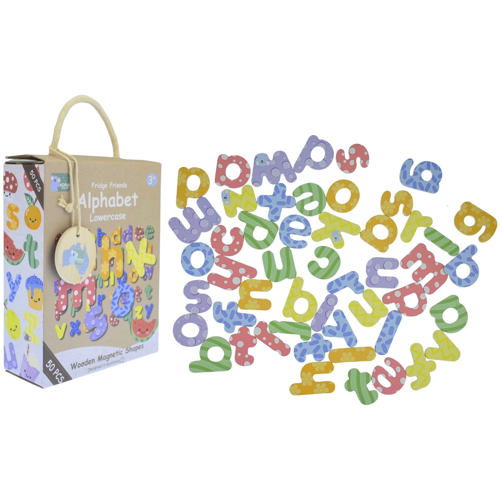 Koala Dream - Fridge Friends Alphabet Lowercase Wooden Magnetic Alphabet Lowercase 50pcs