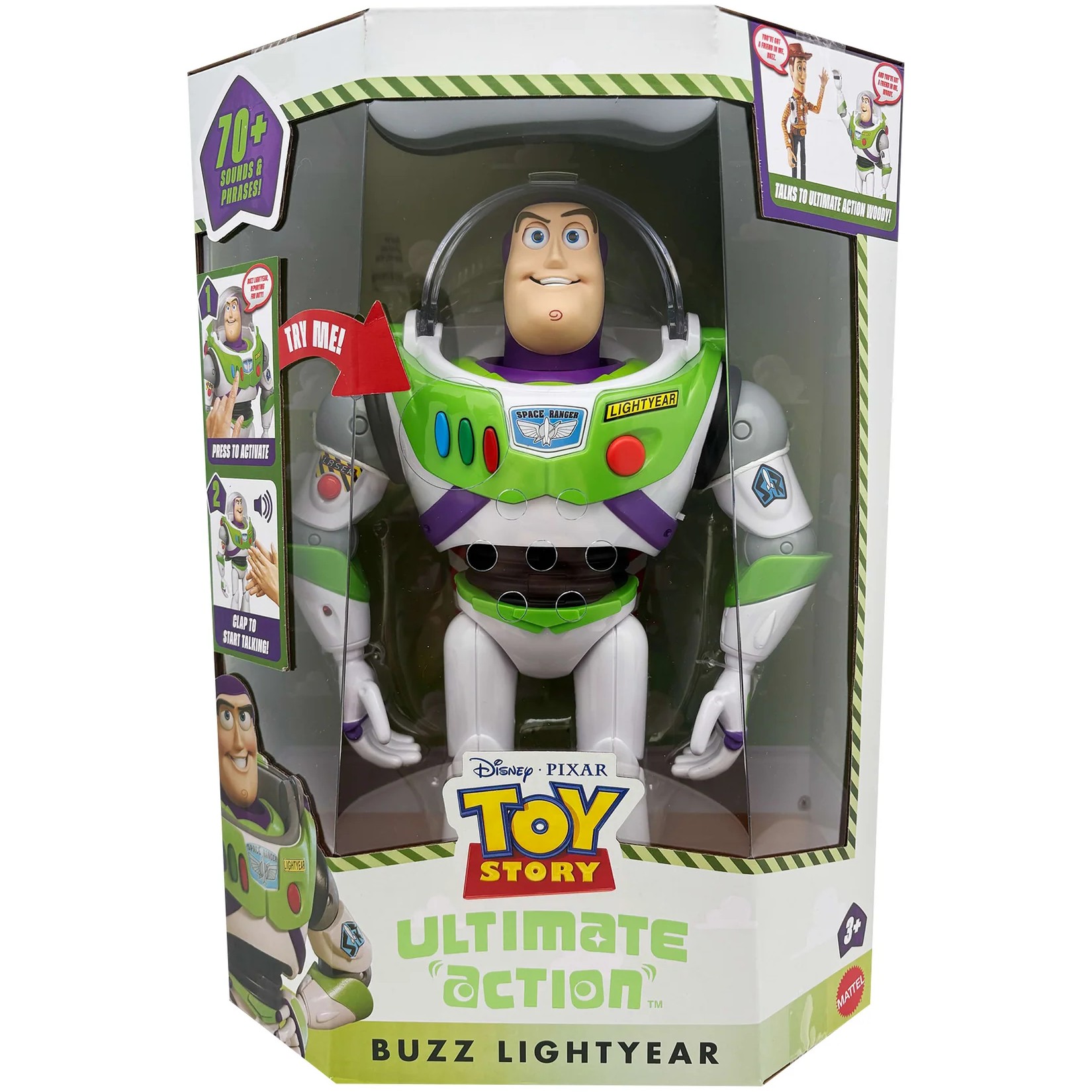 Disney -  Pixar - Toy Story 5 Ultimate Action Buzz Lightyear 12-Inch Figure - Mattel