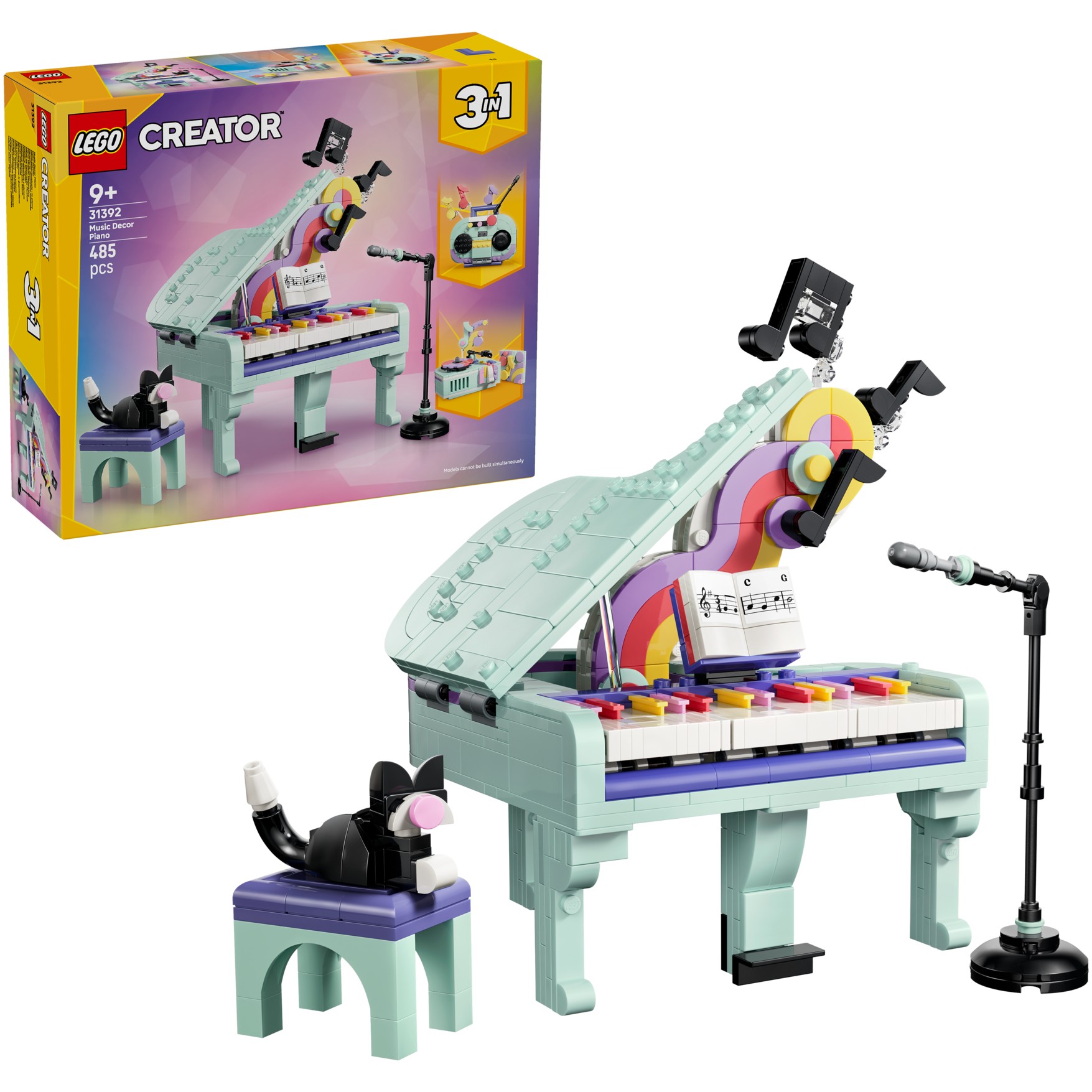 LEGO 31392 Music Decor Piano with Cat - Creator 3-in-1
