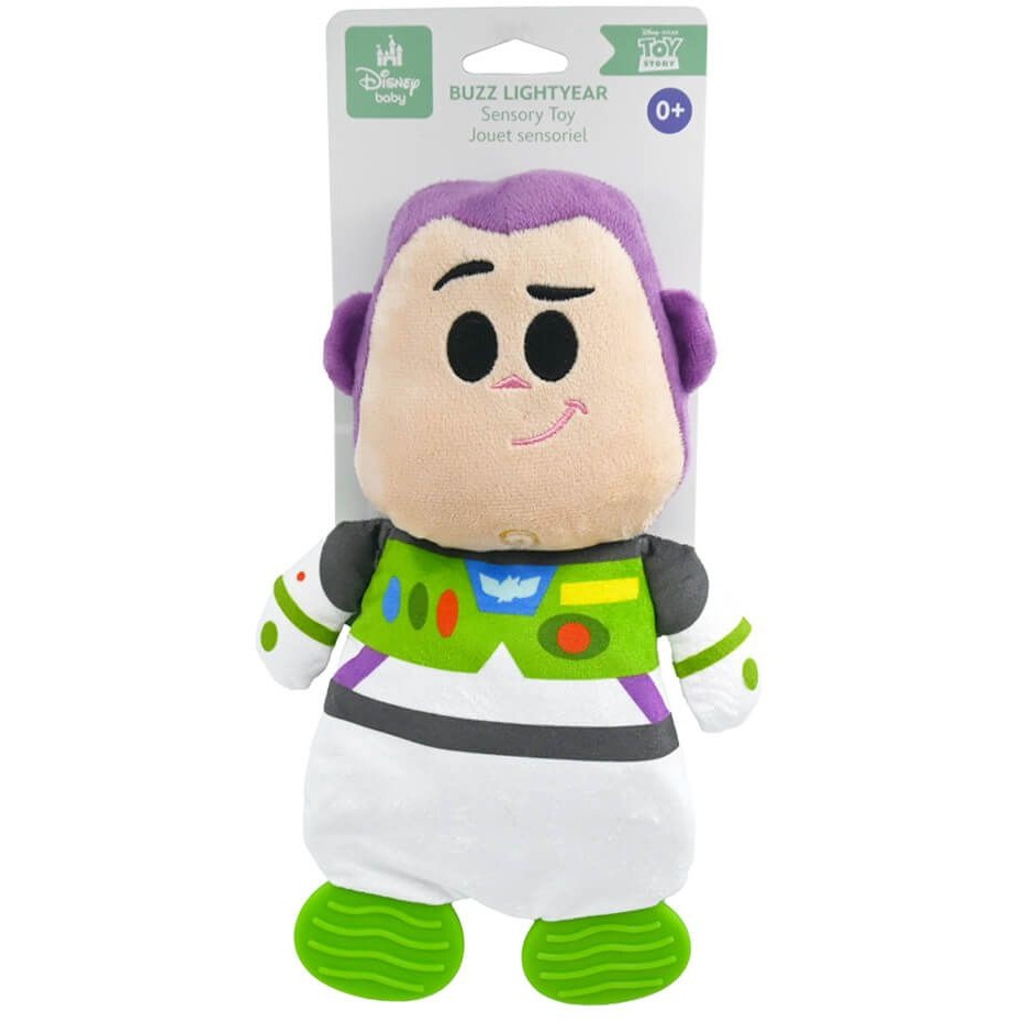 Disney Baby - Toy Story Buzz Lightyear Sensory Toy with Teether Feet - Jasnor