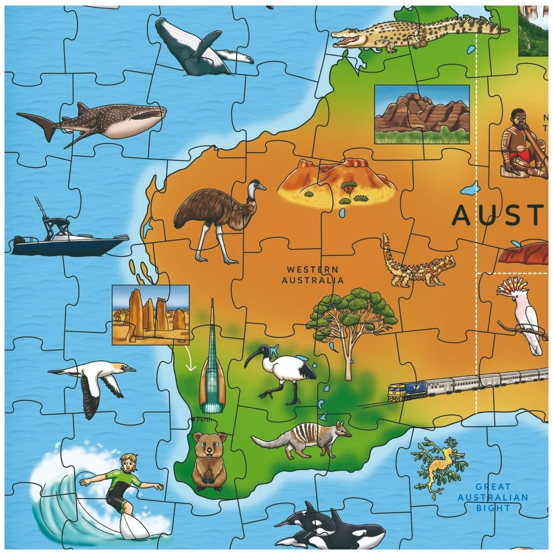 Orchard Toys - Map of Australia & New Zealand Jigsaw Puzzle 150 Pieces - Image 3