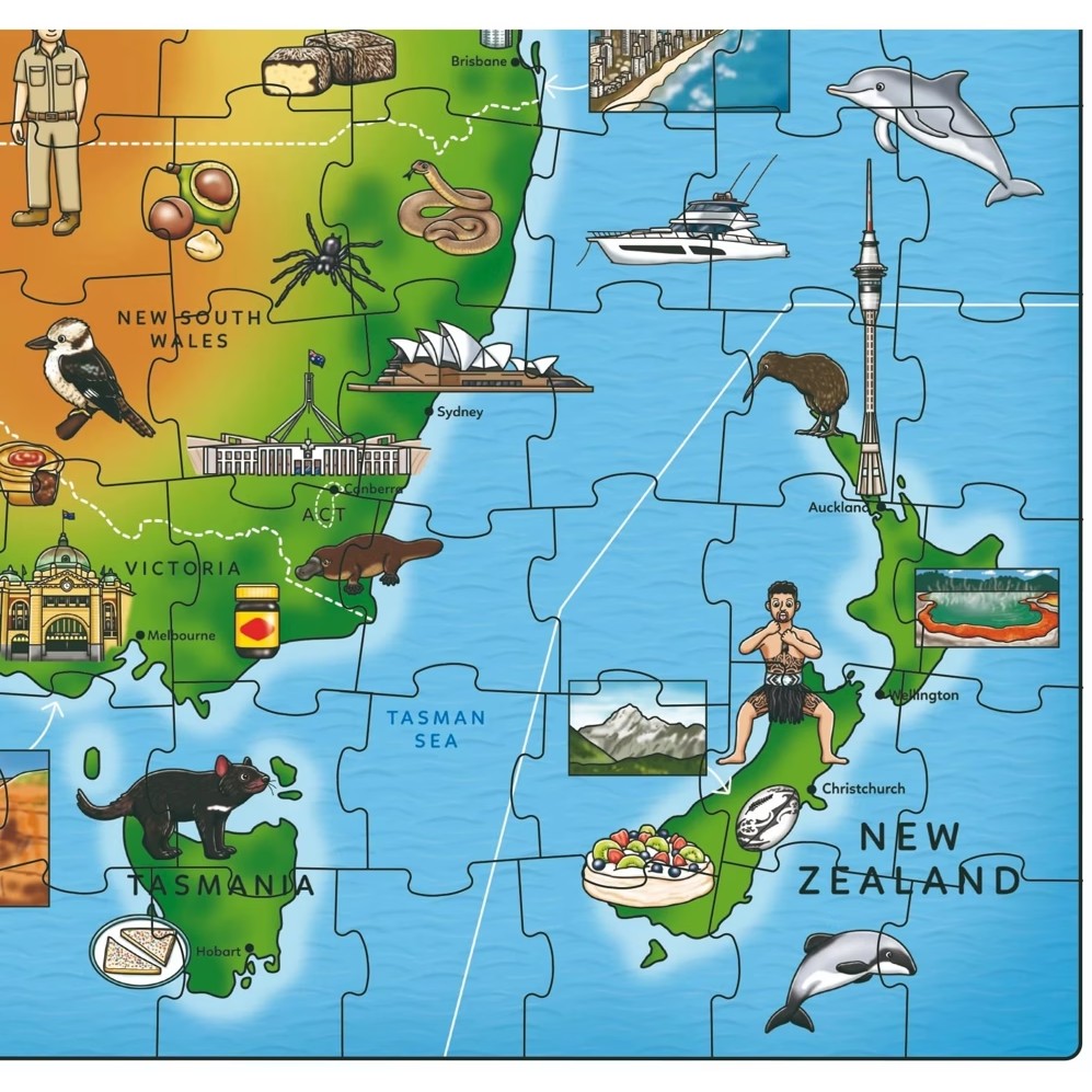 Orchard Toys - Map of Australia & New Zealand Jigsaw Puzzle 150 Pieces - Image 4