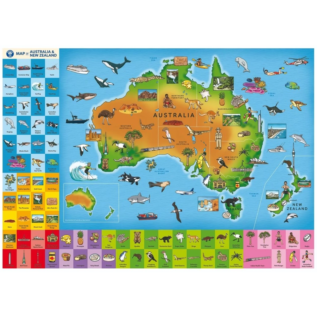 Orchard Toys - Map of Australia & New Zealand Jigsaw Puzzle 150 Pieces - Image 5