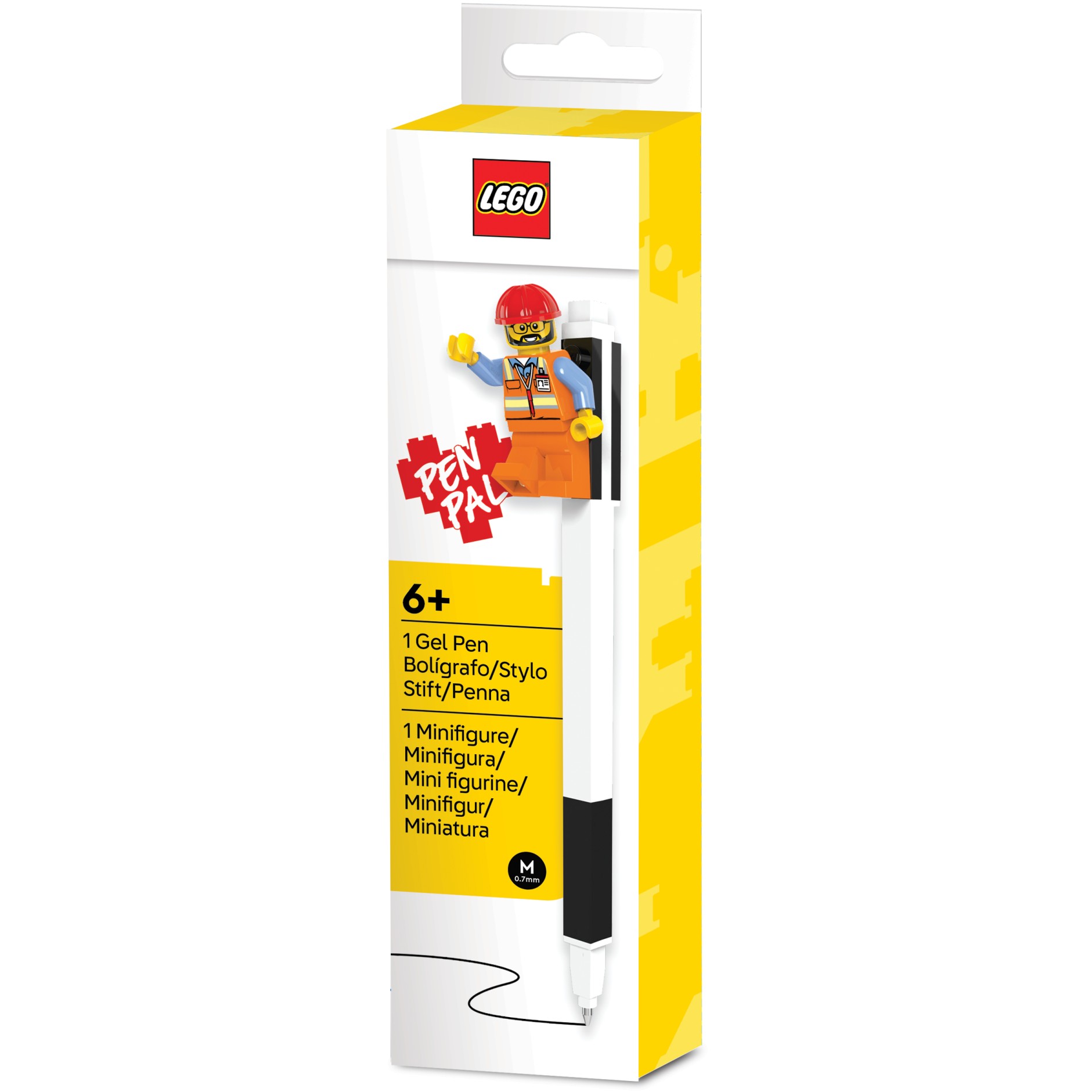 LEGO - Pen Pal Gel Pen with Minifigure Medium 0.7mm - Black