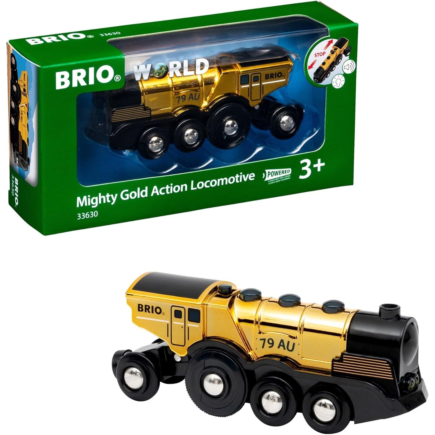 BRIO World - Mighty Gold Action Locomotive - Image 2