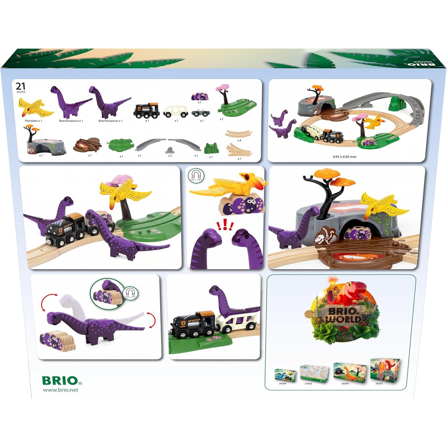 BRIO World - Train Set Dinosaur Adventure Set 21 Pieces - Image 3