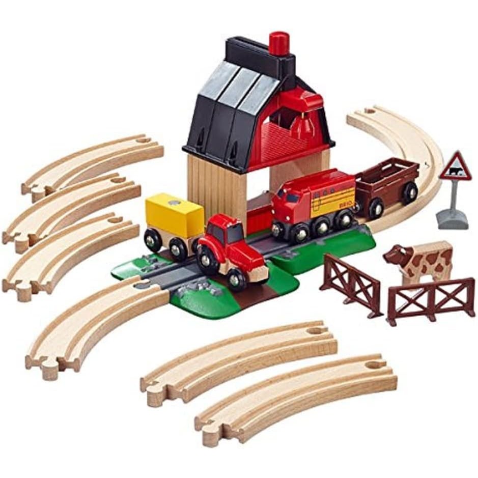 BRIO World - Train Set Farm Railway Set 20 Pieces - Image 2