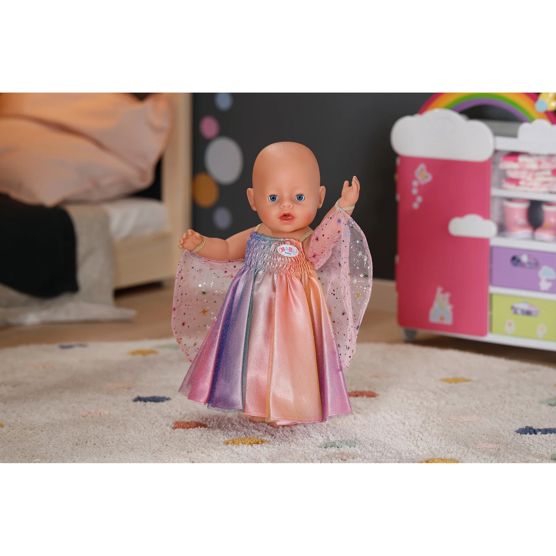 BABY born - Rainbow Dress 43cm Doll Outfit - Image 2
