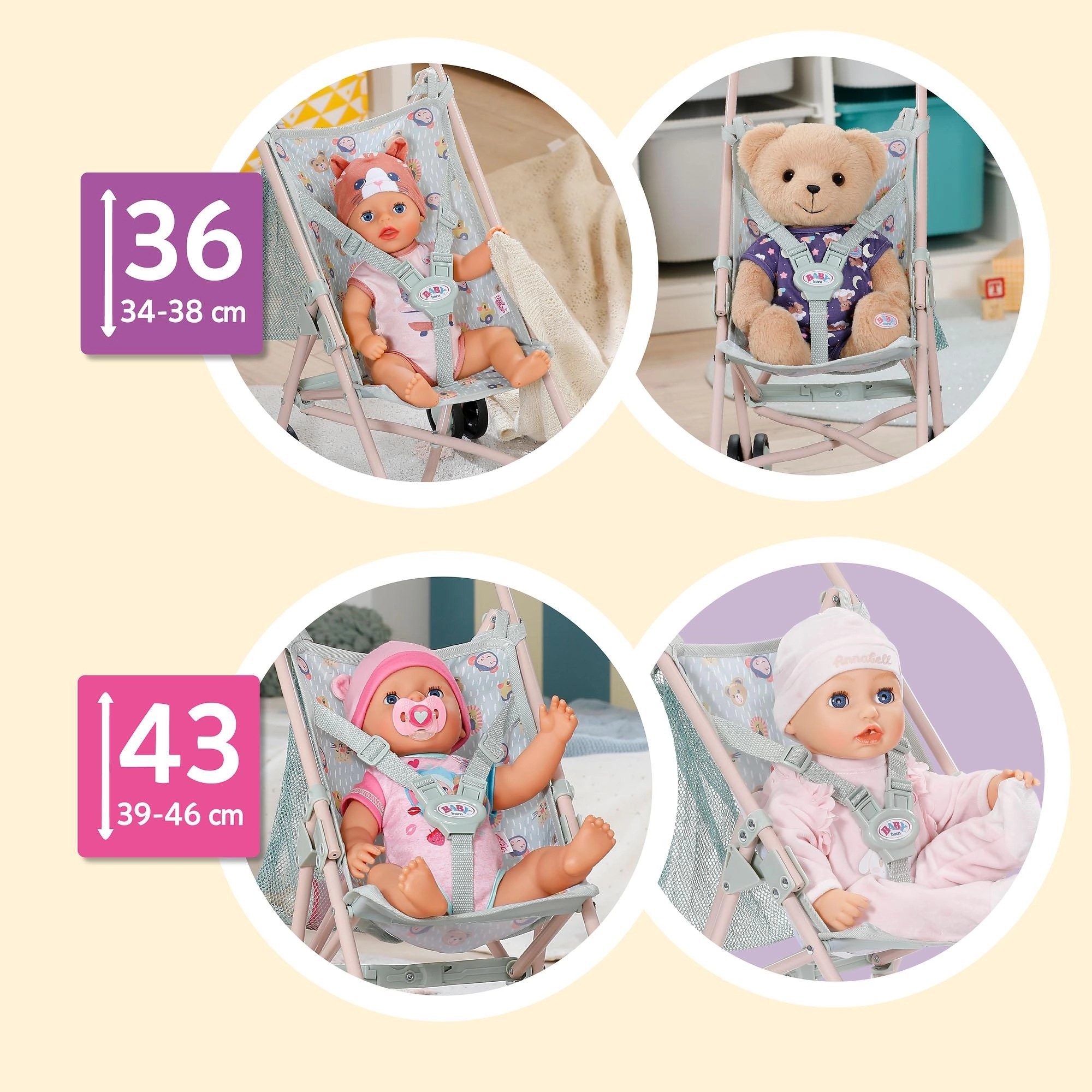 BABY born - Jungle Doll Stroller with Bag - Image 5
