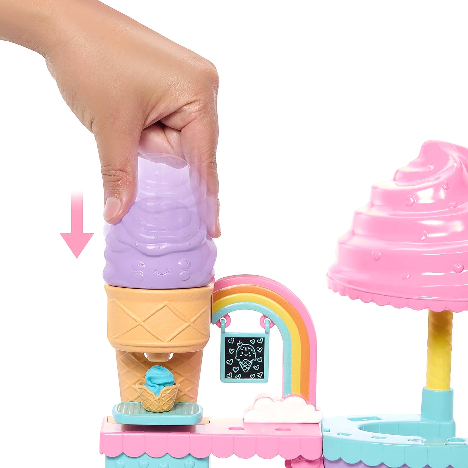 Barbie - Club Chelsea Ice Cream Shop Playset - Mattel - Image 5