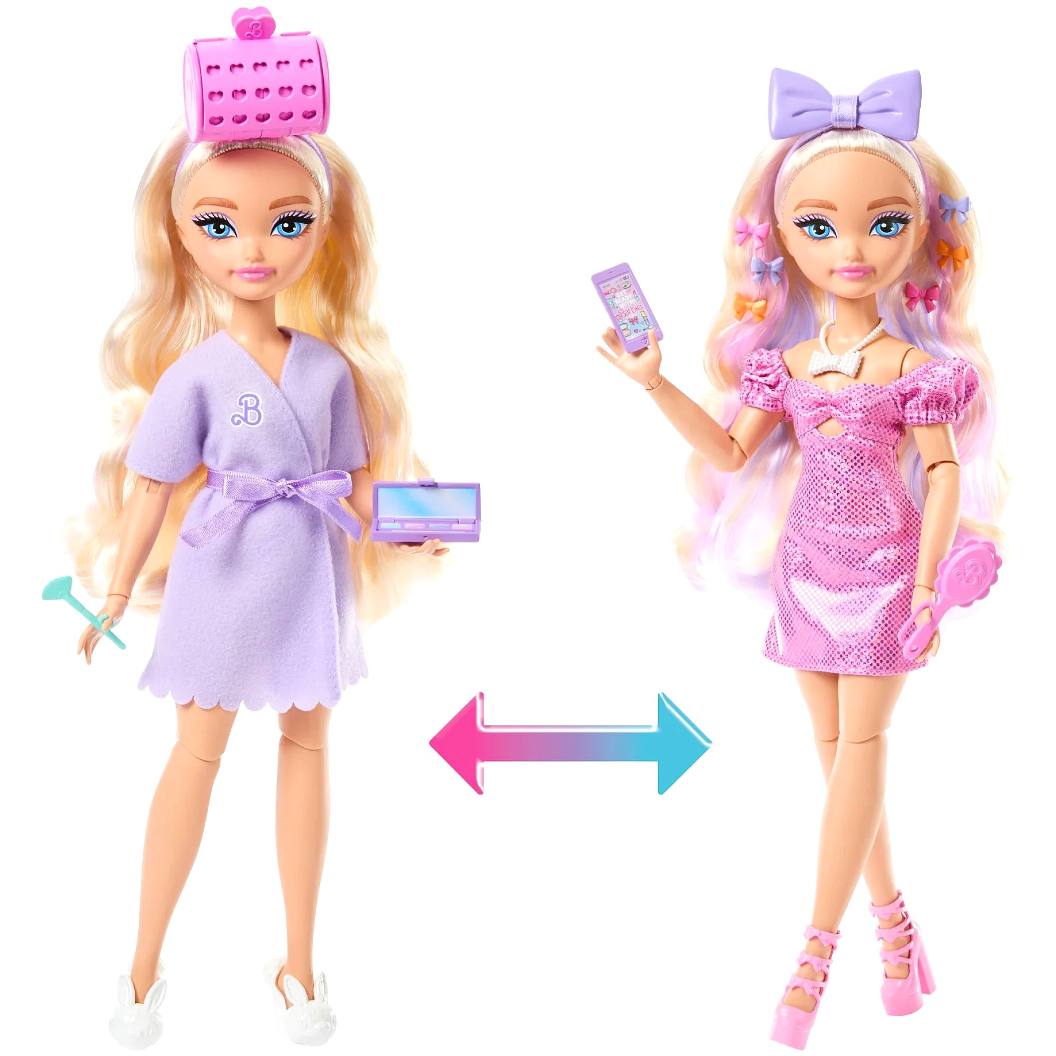 Barbie - Dream Besties Get Ready with Barbie Malibu Fashion Doll & Accessories - Mattel - Image 3