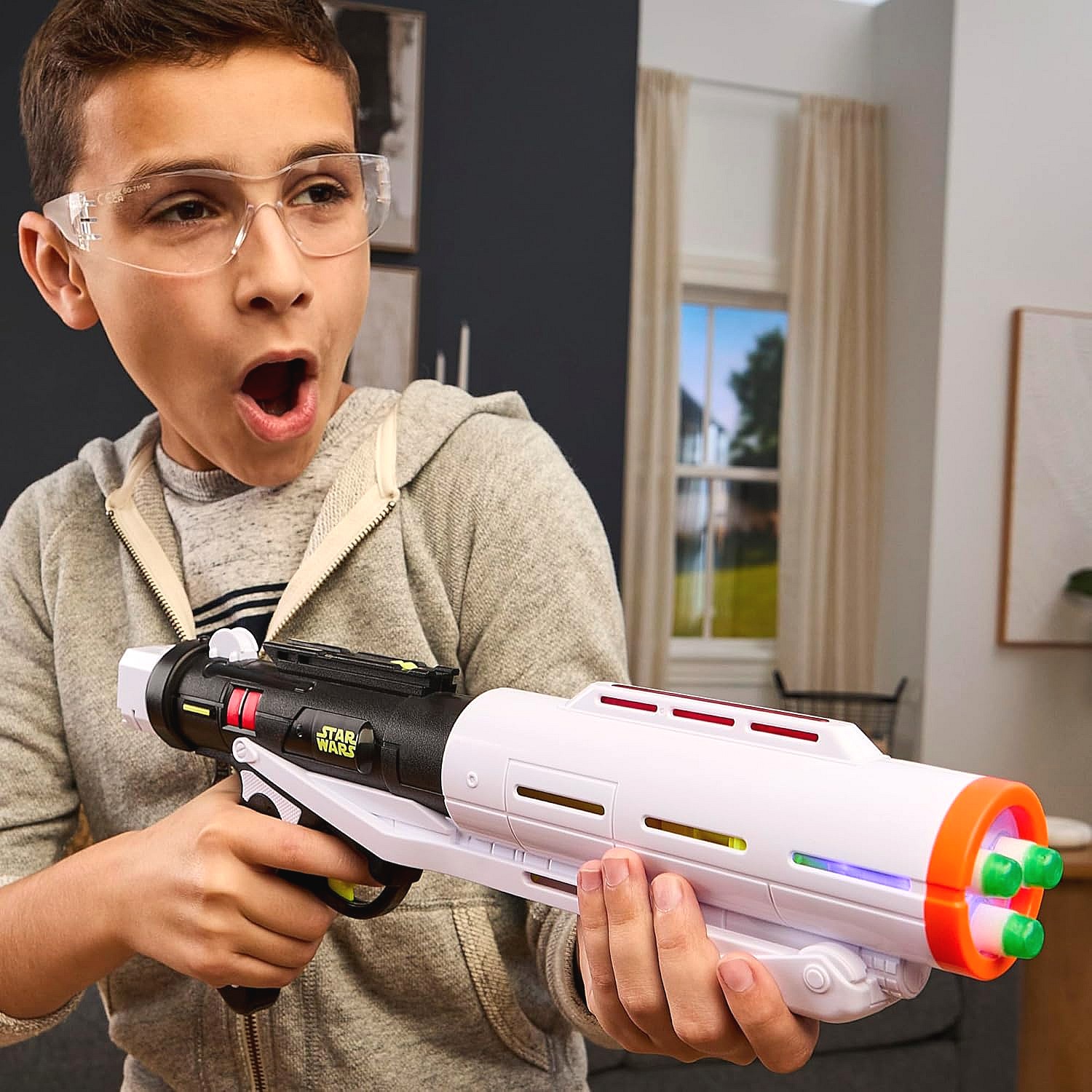 Nerf - GlowStrike Star Wars Stormtrooper Triple Strike Blaster - Hasbro - Image 6