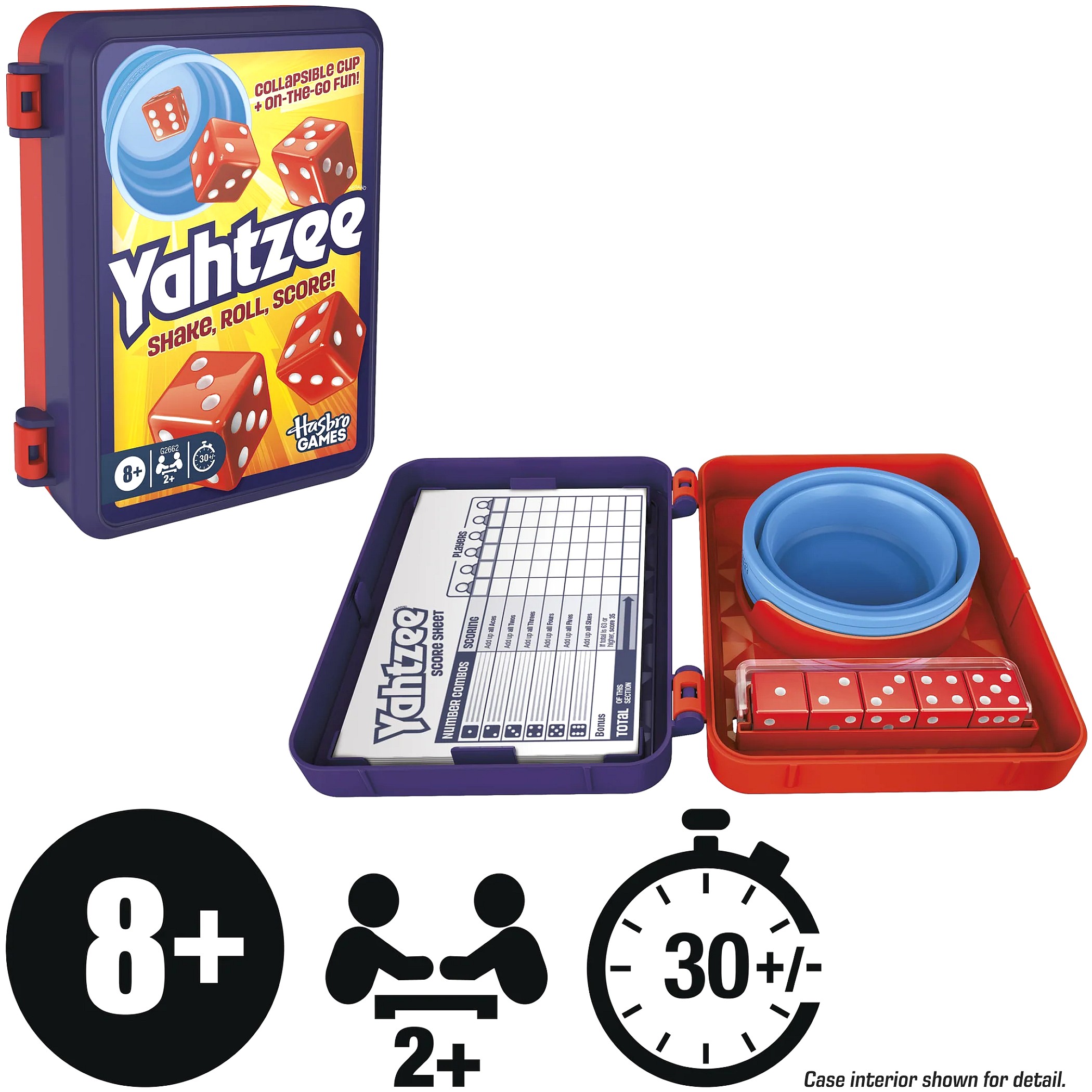 Yahtzee - Dice Game with Collapsible Cup & Storage Case - Hasbro - Image 5