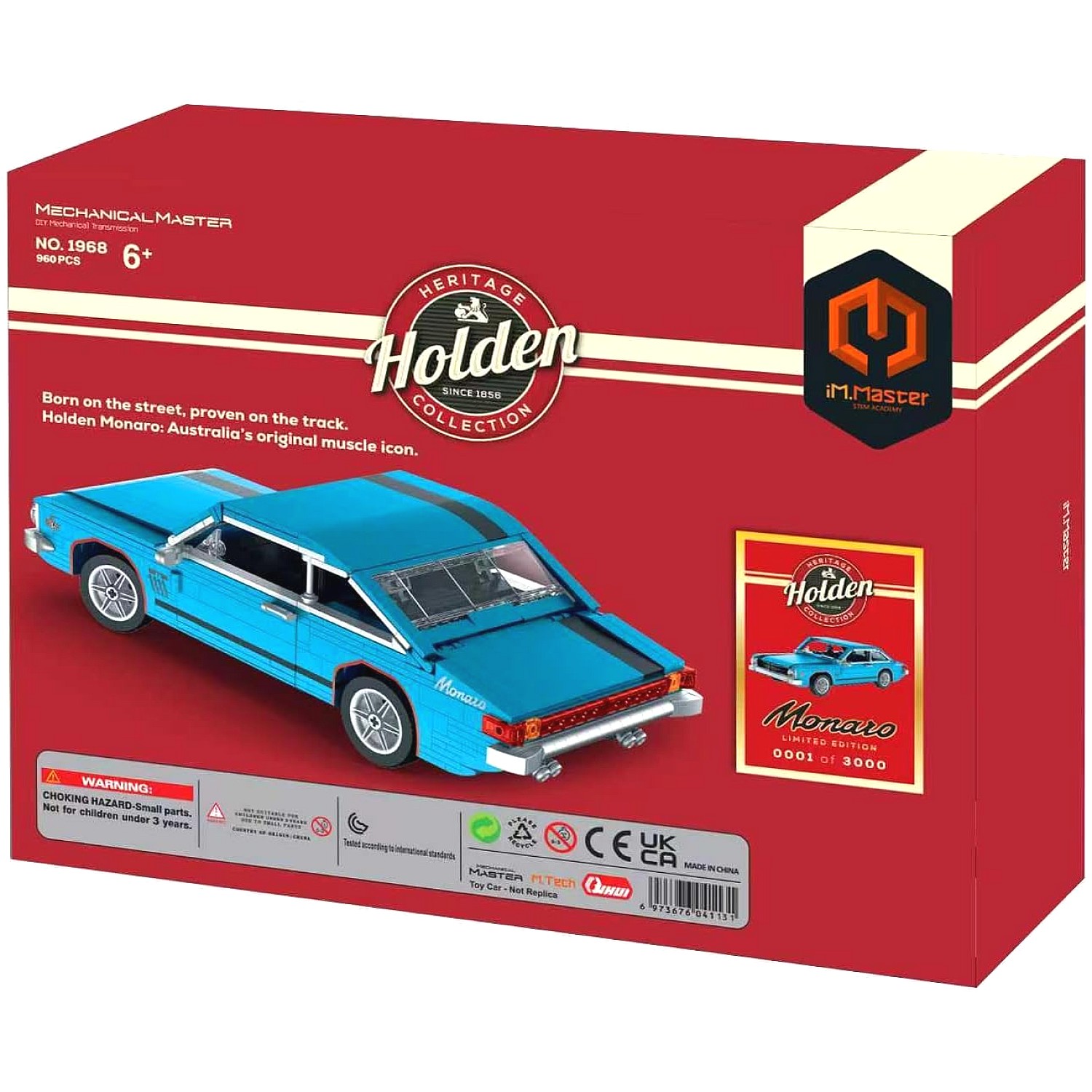 iM.Master - Limited Edition 1968 Holden Monaro HK Kit 960 Piece Building Block Set - Image 5