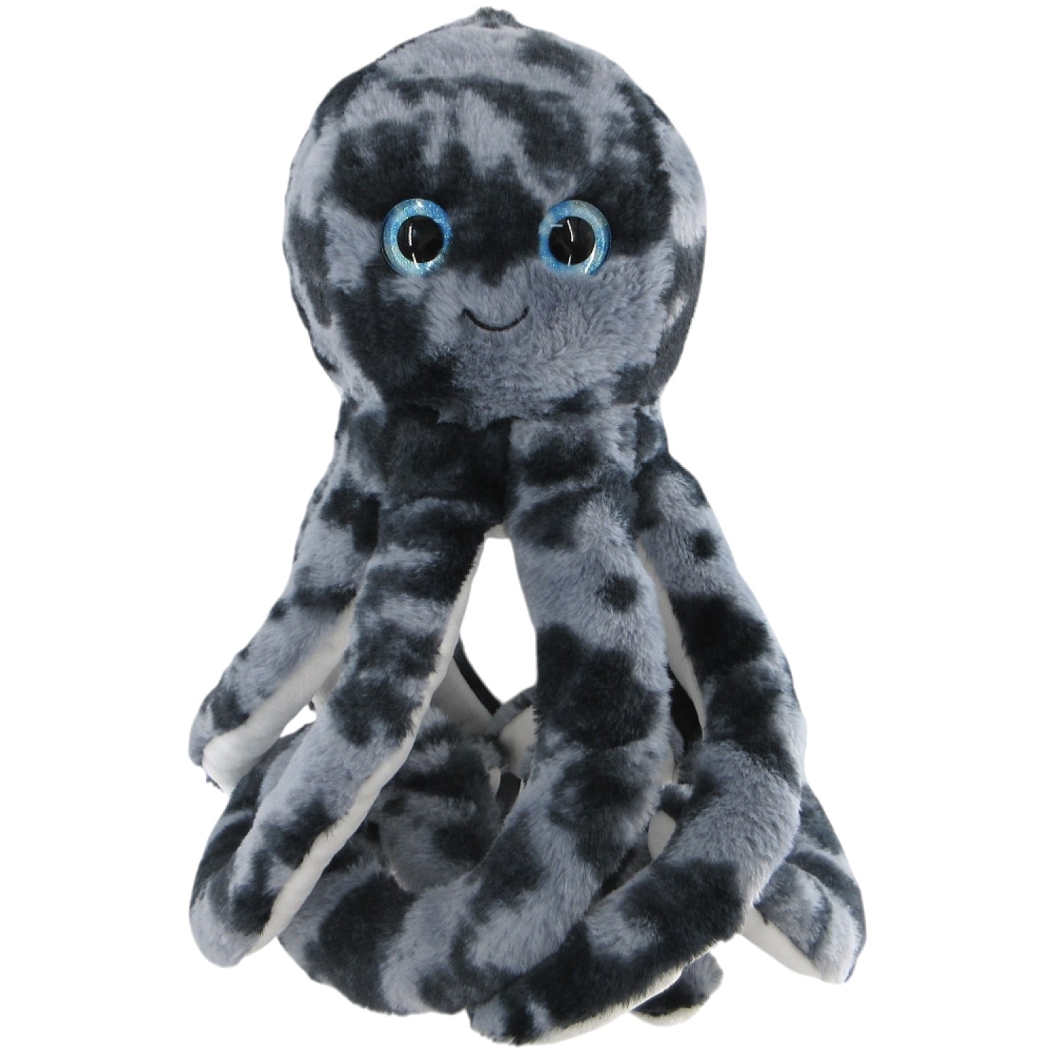 Cotton Candy - Octopus Pebbles 50cm Tie-Dyed Black/Grey Plush